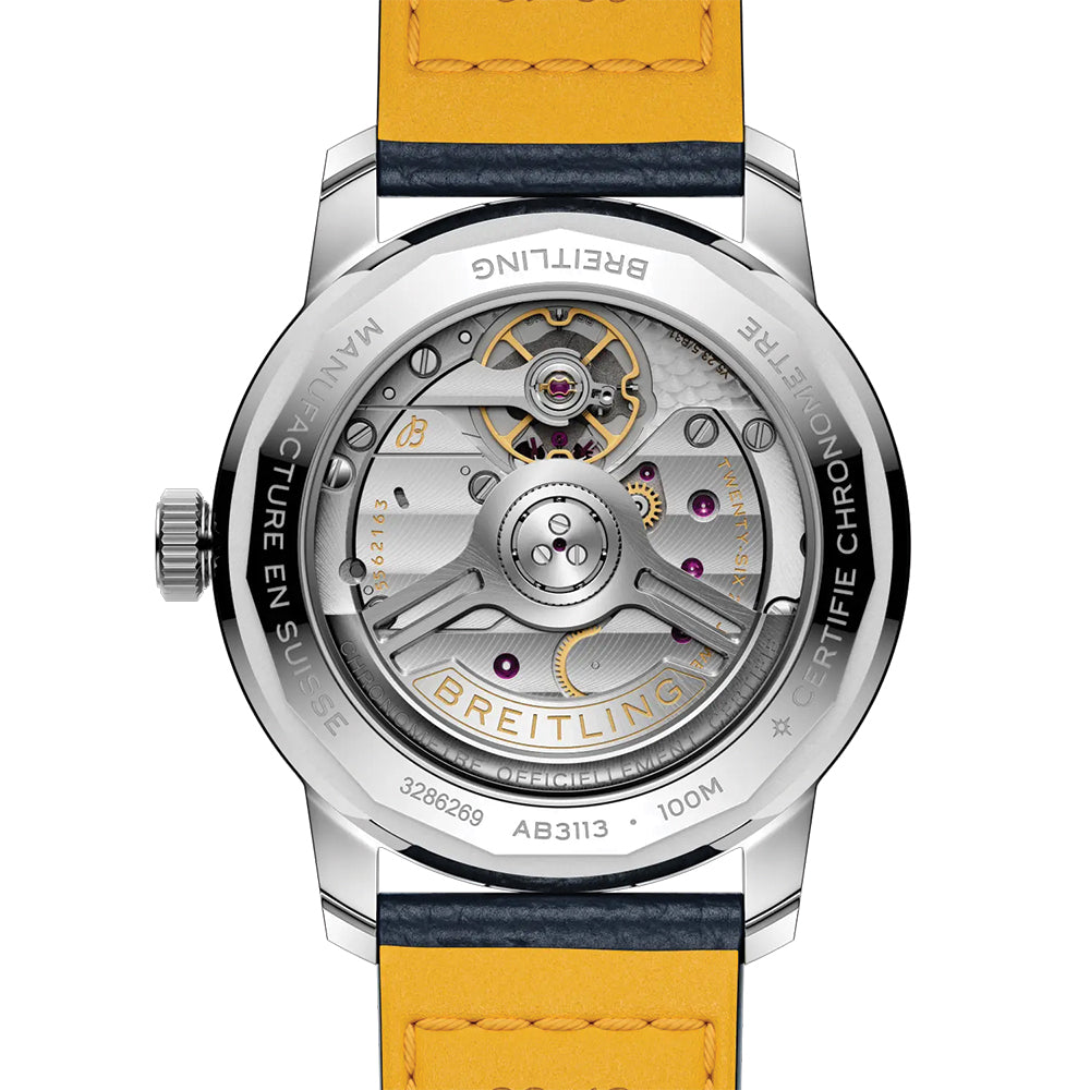 Top Time B31 38mm Blue Dial Men's Watch with Genuine Leather Strap - Perfect for Business, Casual & Formal Occasions