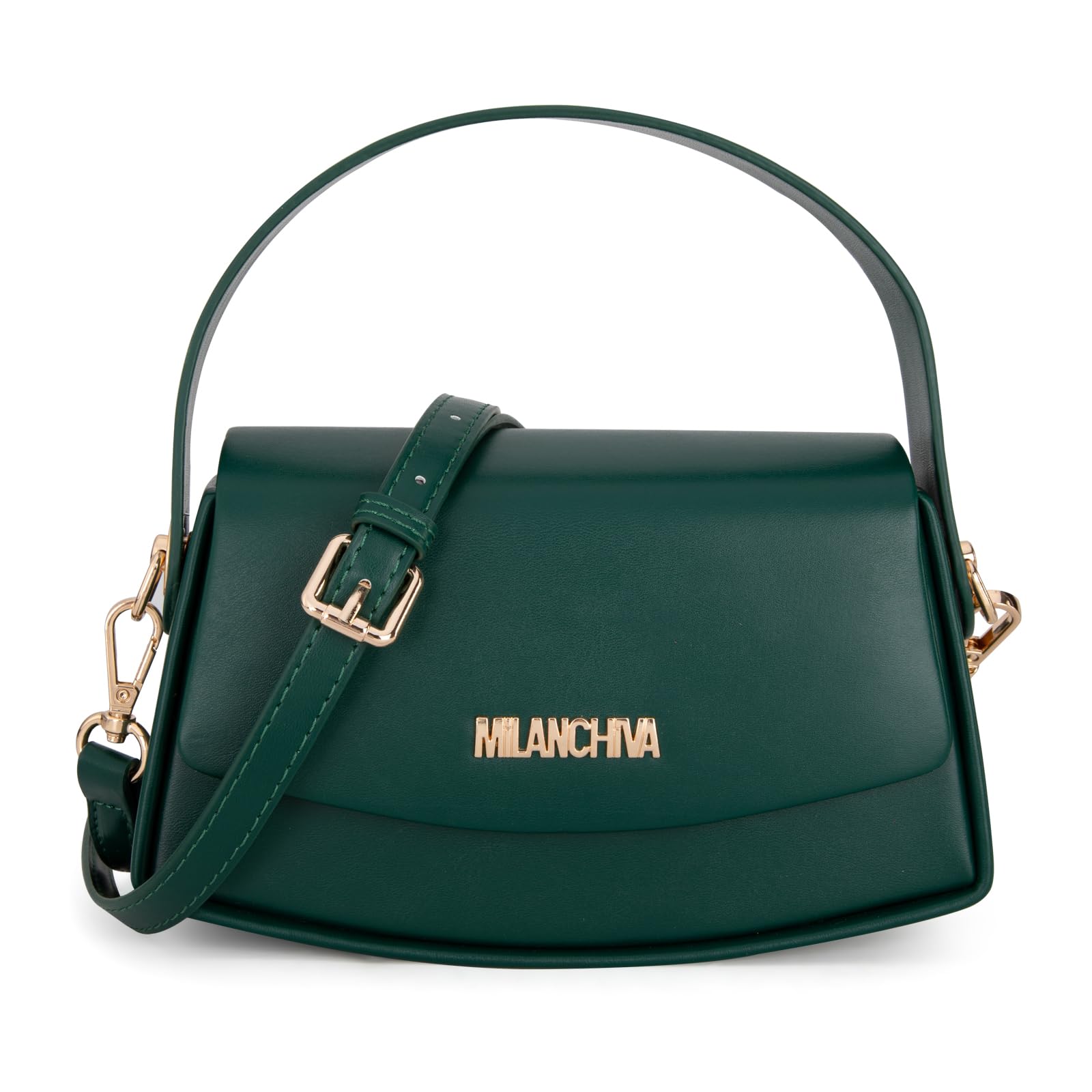 Milan Chiva Mini Top Handle Purse for Women - Small Cute Clutch Bag with Chain Strap | Perfect for Evening Parties, Weddings & Date Nights