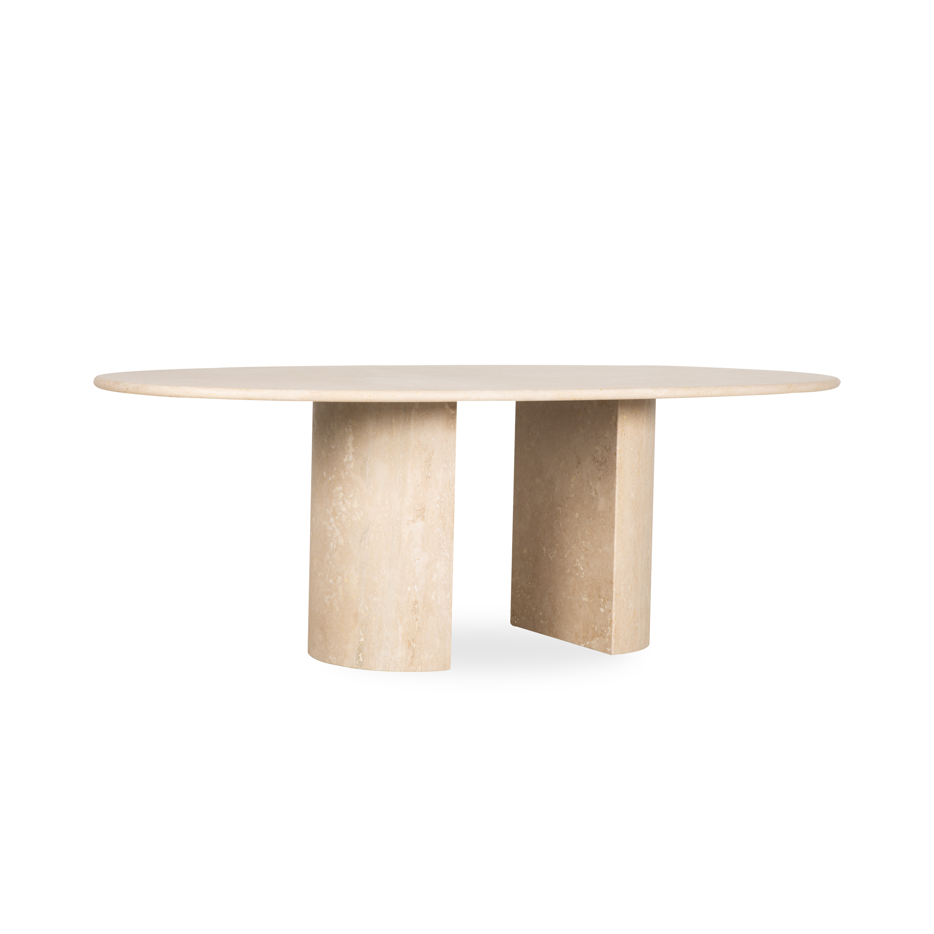 Dolmen Modern Dining Table - Solid Wood Kitchen Table for 6 - Perfect for Family Dinners & Entertaining Guests