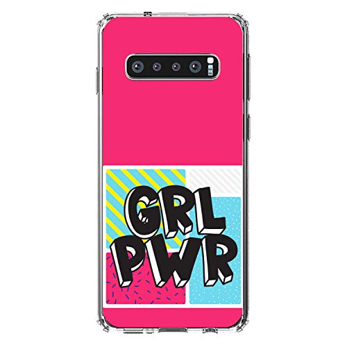 Girl Power - GRL PWR - Pink Background On Clear Case