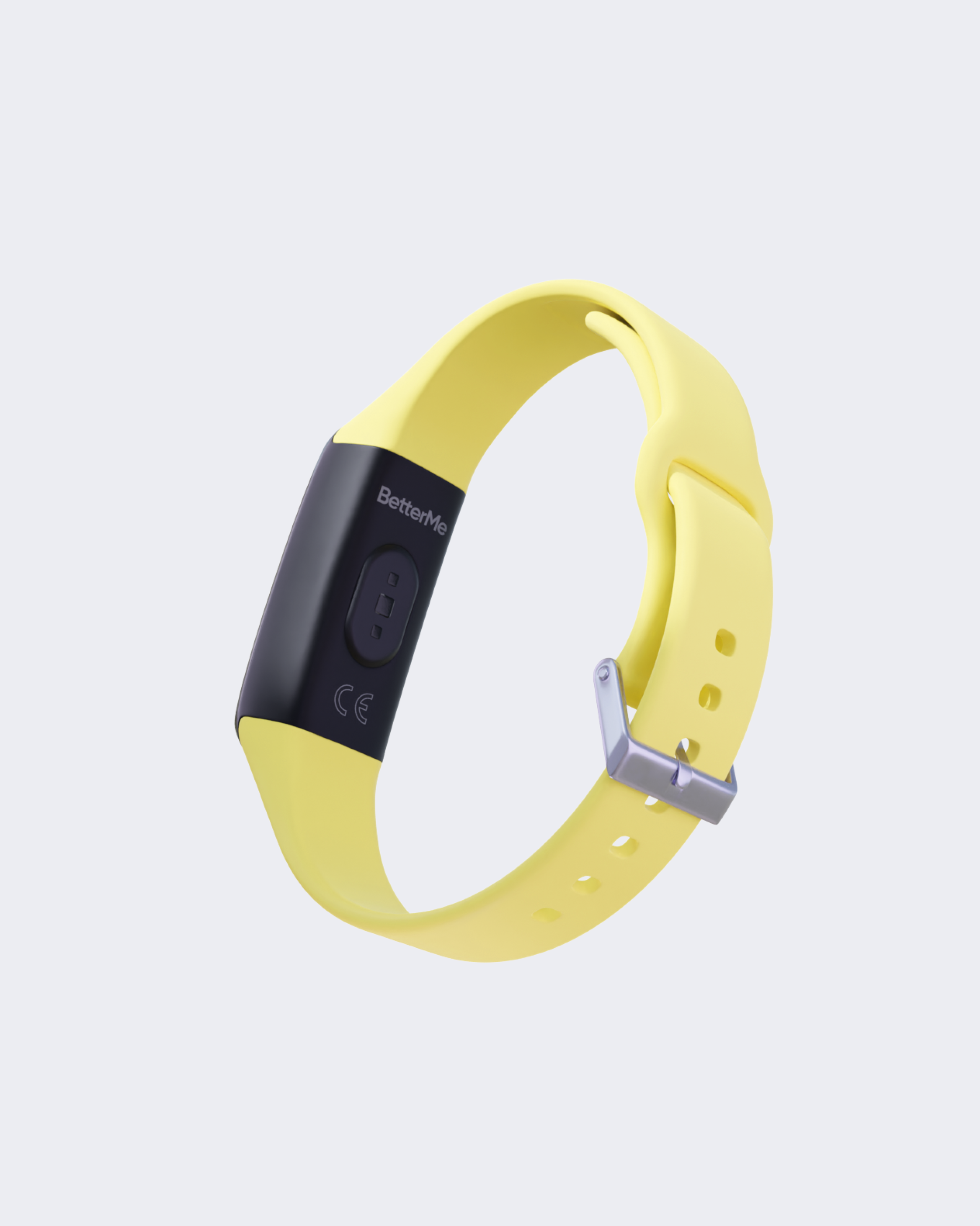 BetterMe Fitness Tracker Band - Adjustable Yellow Silicone Wristband for Activity Tracking & Heart Rate Monitoring - Perfect for Running, Gym & Daily Health Monitoring