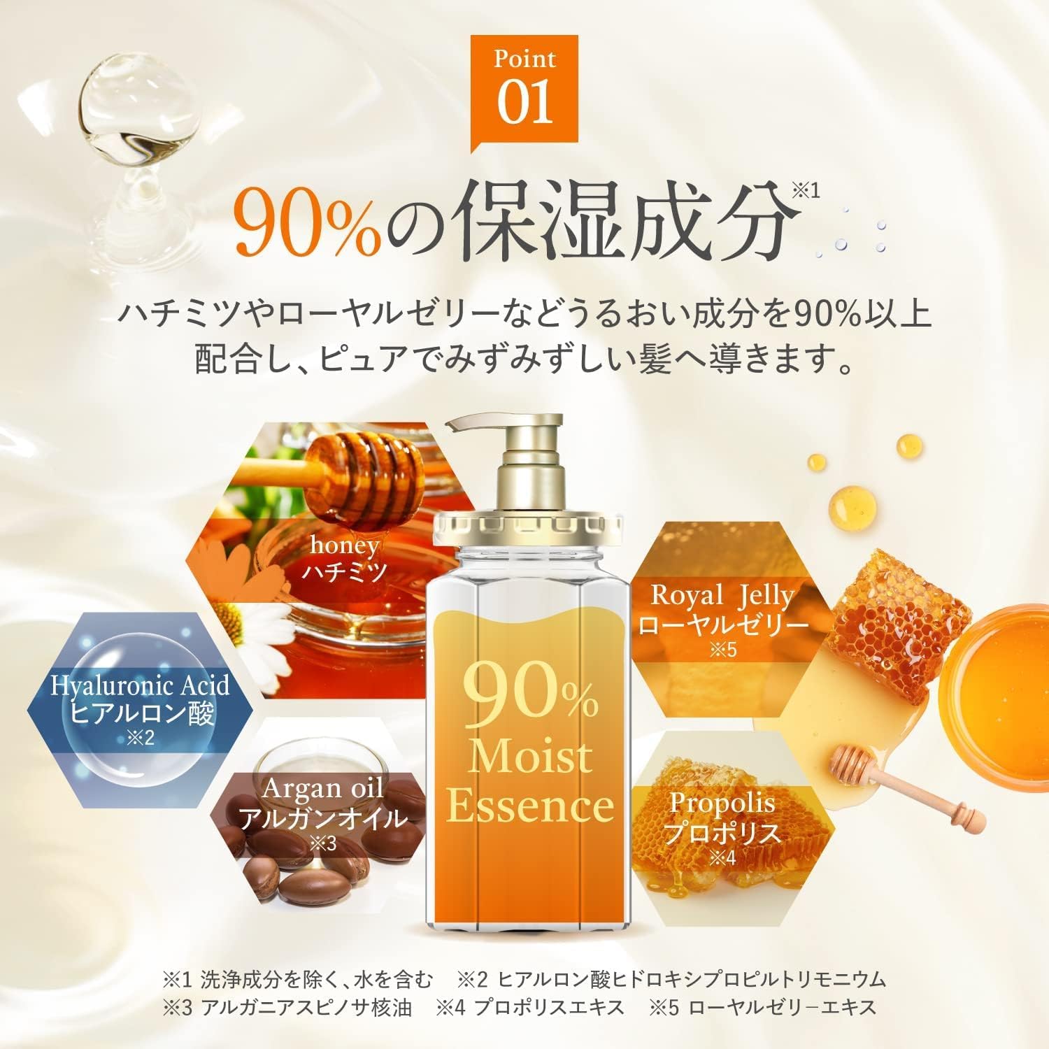 Honey Deep Moisturizing Shampoo for Dry & Damaged Hair - 15oz/440ml - Natural Hydrating Hair Care with Honey Extract - Perfect for Daily Use & Salon-Quality Results at Home