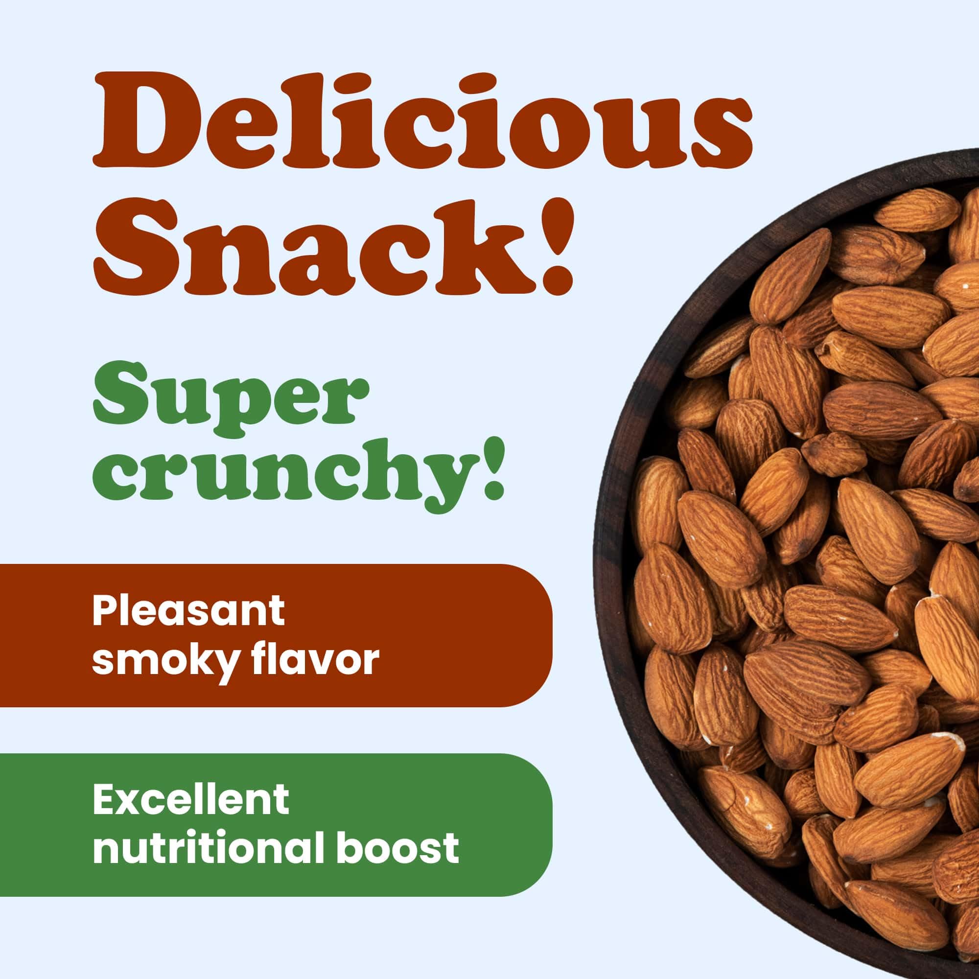 Organic Dry Roasted Almonds, 8 Pounds – Non-GMO, Unsalted, Vegan, Keto, Paleo, Kosher, Bulk Snacks | High in Protein, Fiber, Vitamin E & Minerals | Perfect for Healthy Snacking, Baking & Meal Prep