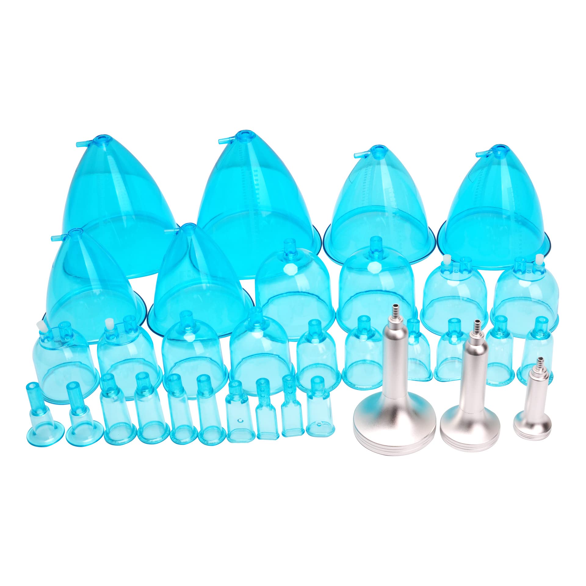 XJZHANG Electric Vacuum Butt Lifting Machine - Manual Massage Cups for Body Contouring & Breast Enhancement - Vacuum Therapy for Cellulite Reduction & Skin Tightening (Blue) - Perfect for Home Spa, Postpartum Recovery & Body Shaping Treatments
