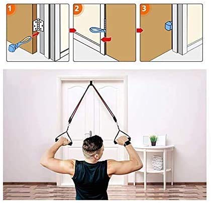 Premium Exercise Resistance Bands Set - 5 Fitness Tubes with Handles, Door Anchor, Ankle Straps & Carry Pouch for Home & Gym Workouts - Strength Training Equipment for Men & Women