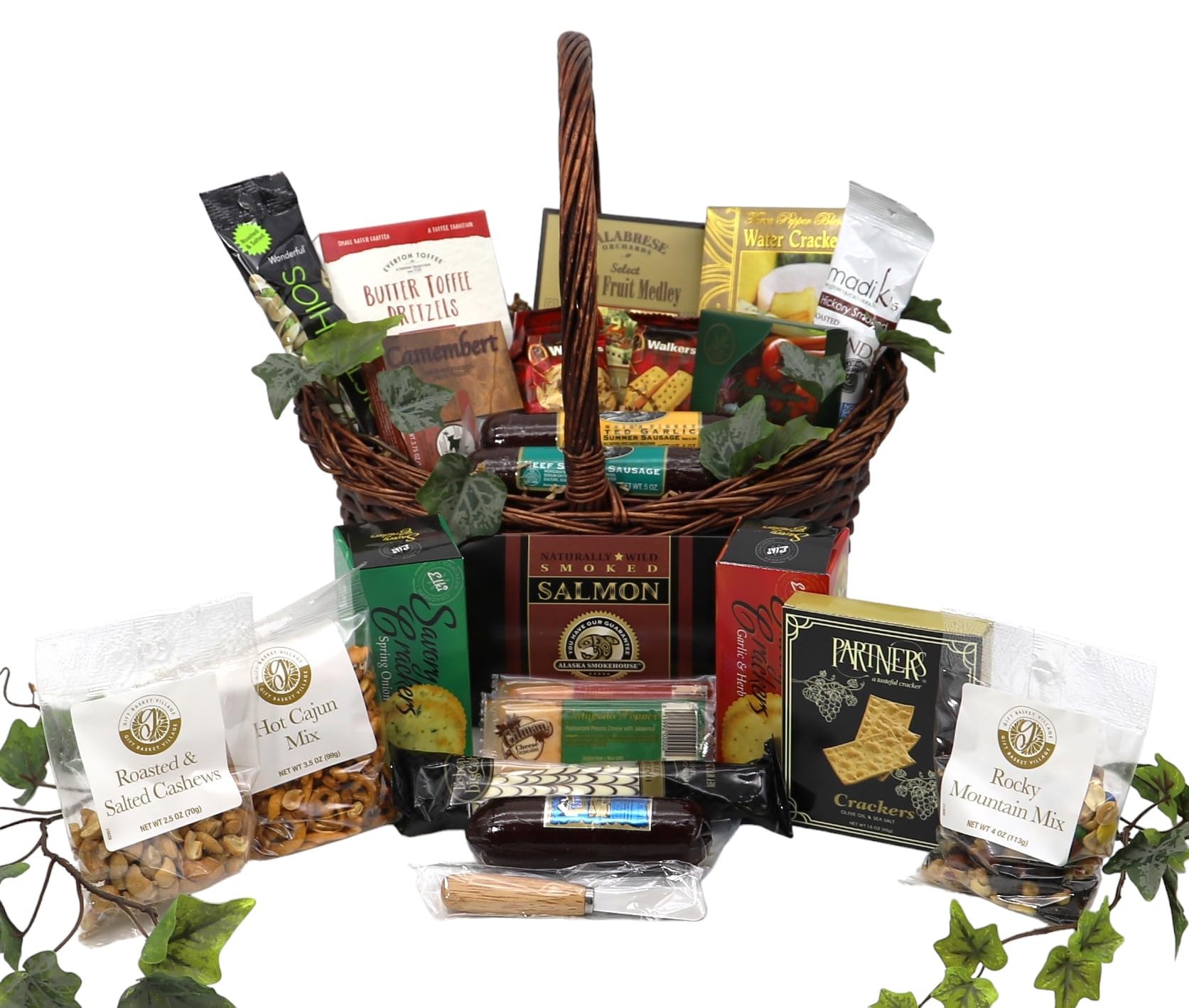 XL Cheese & Sausage Gift Basket - Perfect for Holidays & Corporate Gifts