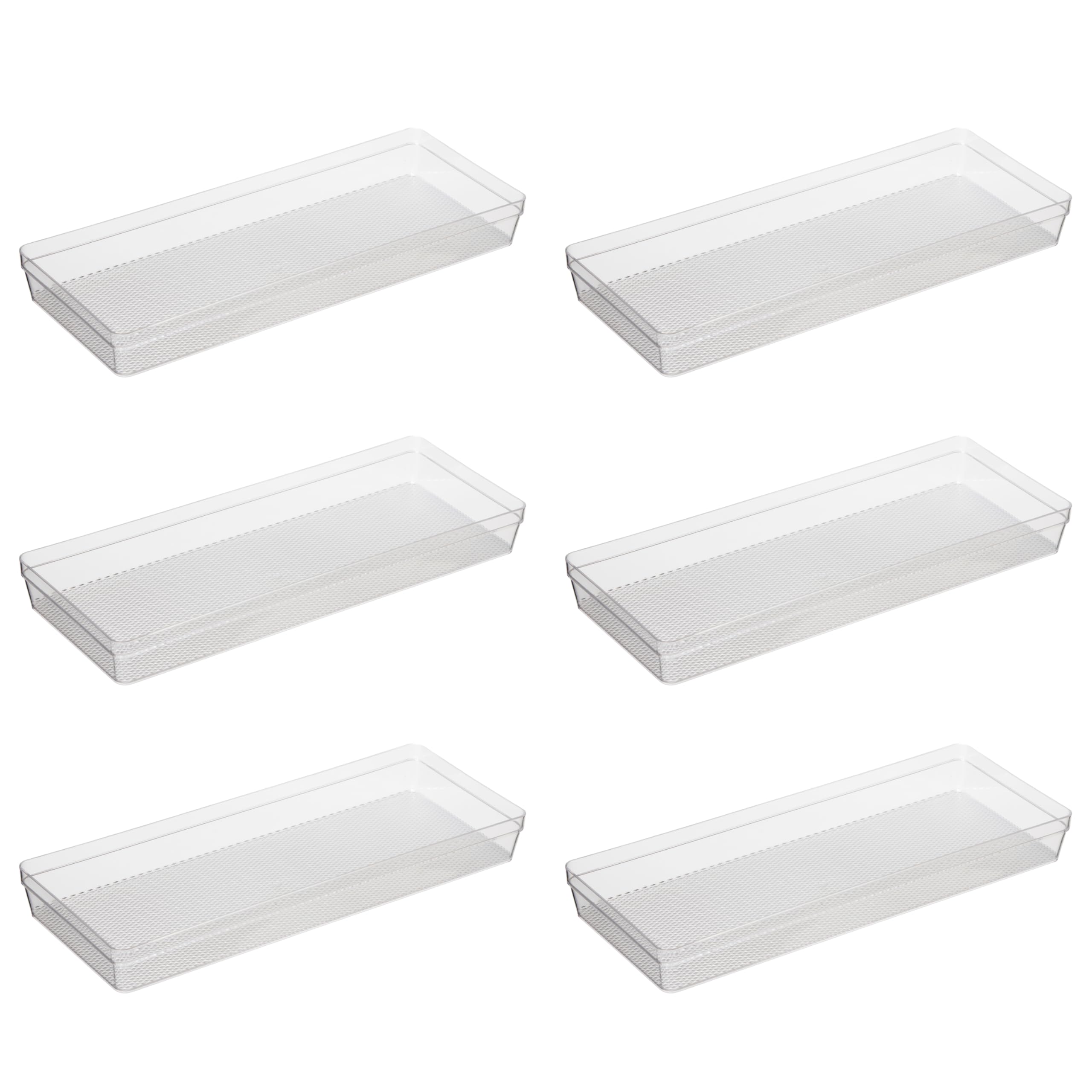 Oggi Clear Drawer Organizer Set of 6 - 6.25