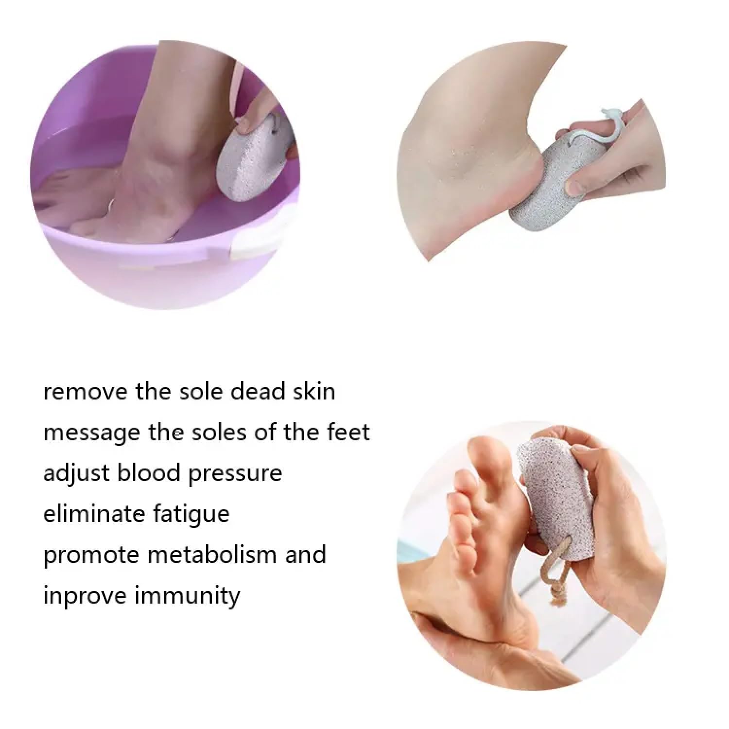 KRIVETY Natural Lava Pumice Stone for Feet - Callus Remover & Exfoliator for Hands, Heels & Elbows - Pedicure Tool for Dead Skin Removal - Foot Scrubber for Soft Smooth Skin (Pack of 1) - Perfect for At-Home Spa, Pedicure & Foot Care Routine
