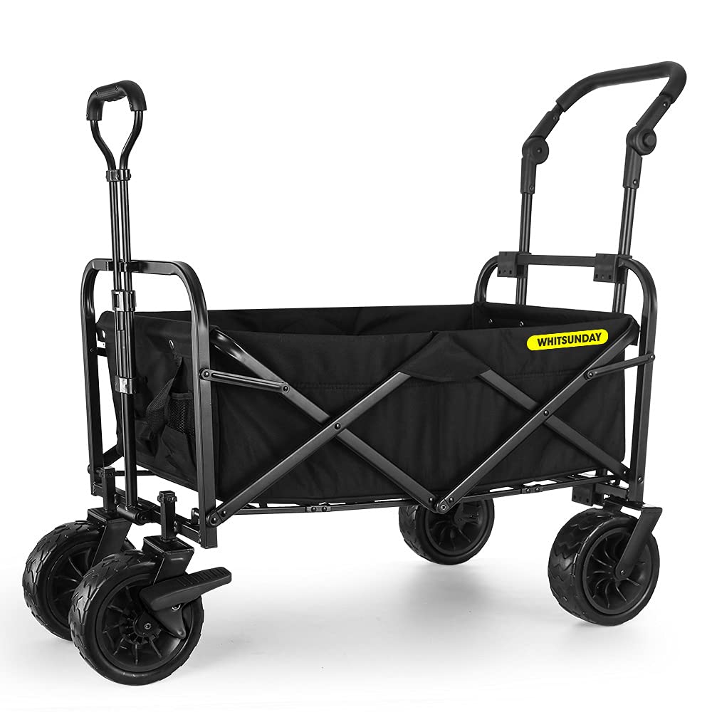 WHITSUNDAY Collapsible Folding Utility Wagon Cart with 8