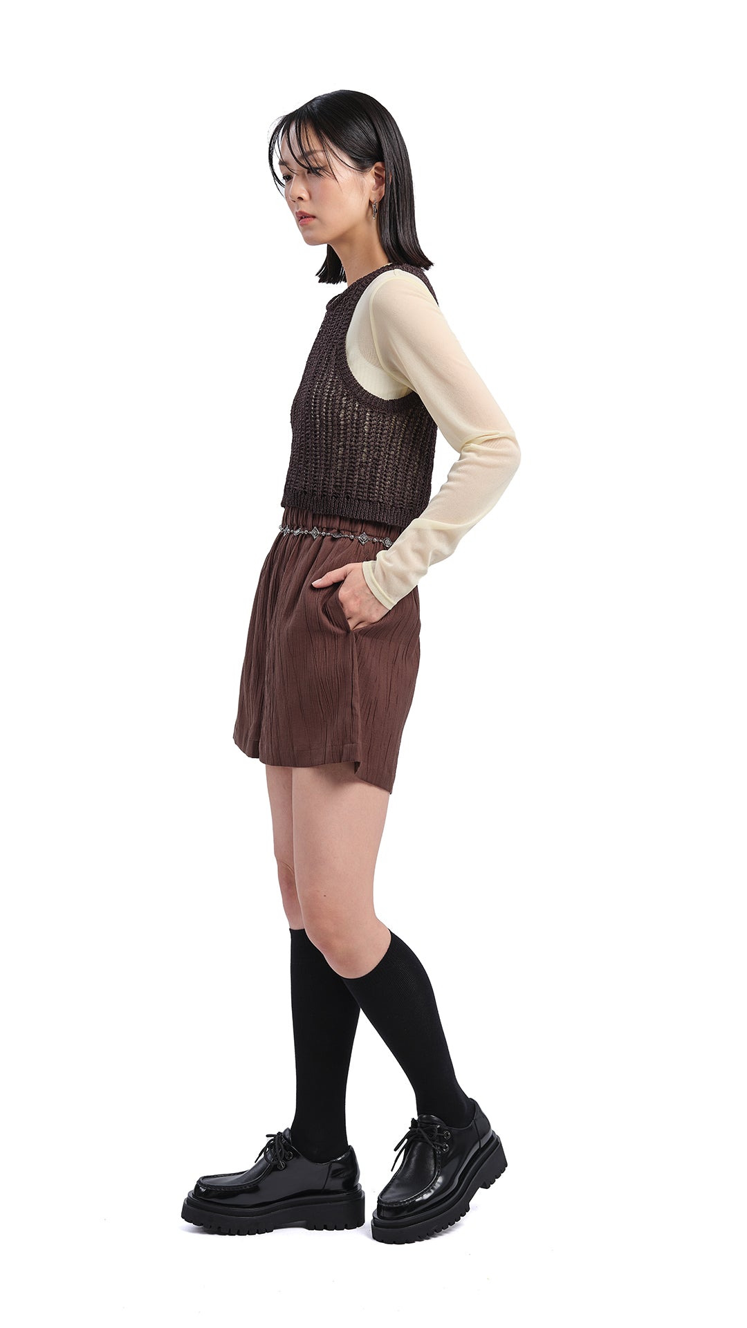 Stylish Women's Knitted Cutout Vest - Trendy Fashion Top for Layering & Casual Outfits | Perfect for Fall & Winter Wardrobe