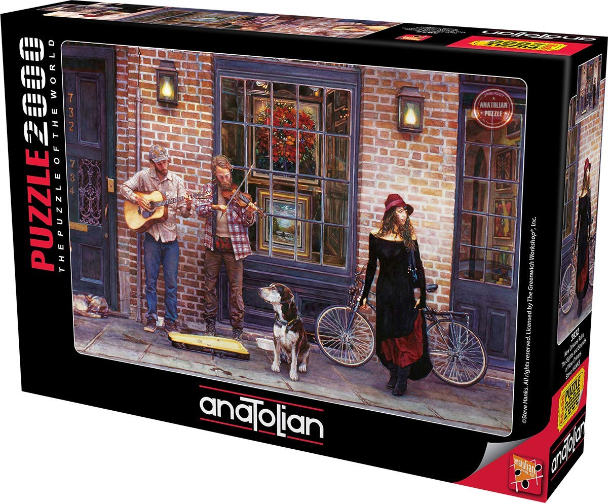 2000 Piece Jigsaw Puzzle - Anatolian Puzzle New Orleans Collection (#3932) | Vibrant Cityscape Art | Perfect for Family Game Night & Home Decor