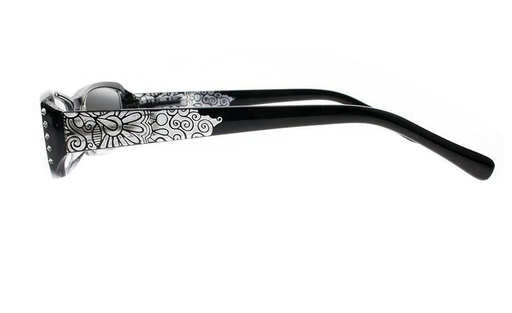 UV400 Transition Photochromic Sunglasses for Women - Diamond & Floral Design Reading Glasses for Outdoor, Driving & Fashion Accessories