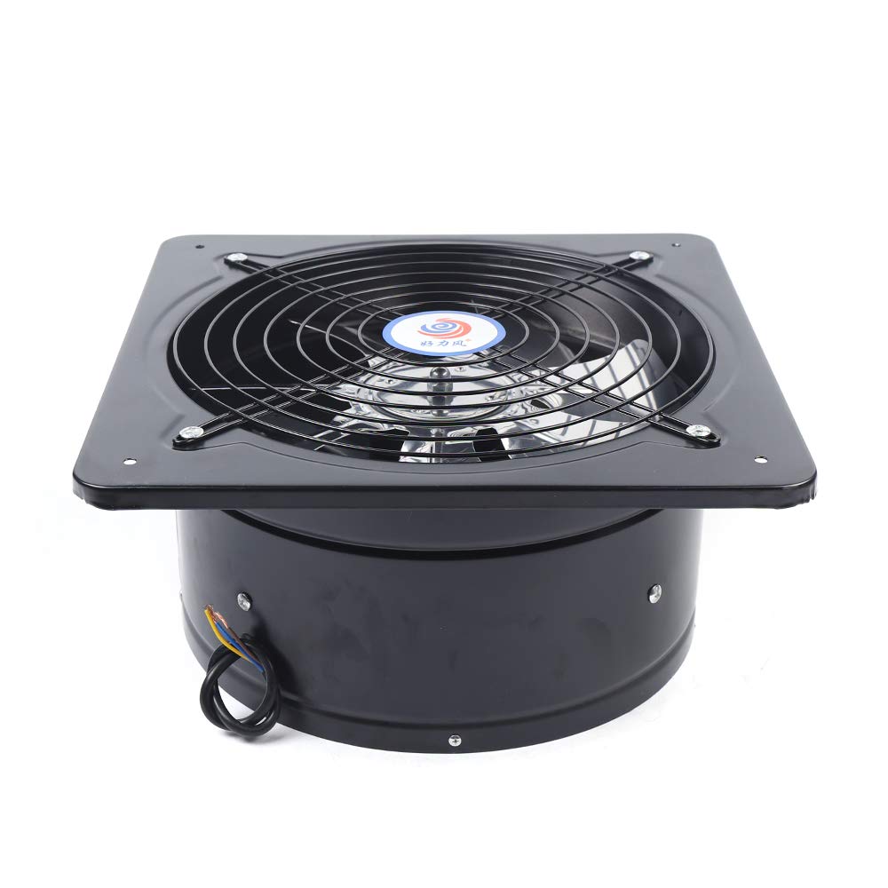 LOYALHEARTDY 150W 12 Inch Industrial Exhaust Fan - High Power Ventilation Extractor Axial Air Blower for Garages, Workshops, Greenhouses & Attics (2800 RPM, US Stock) - Perfect for Cooling, Odor Removal & Air Circulation in Commercial & Residential Spaces