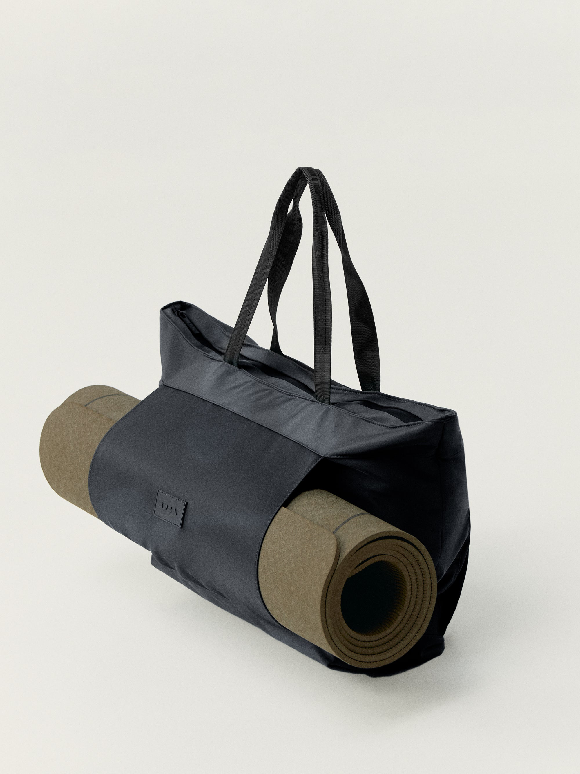 Born Ebbe Yoga Tote Bag - Premium Black Gym Bag for Women | Perfect for Yoga, Pilates, Workout & Travel | Durable & Stylish Fitness Accessory