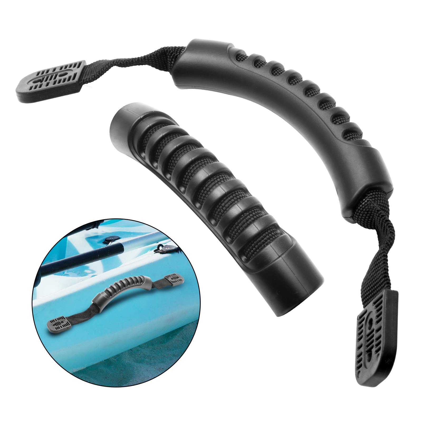 Kayak Carry Handles - Durable Side Mount Replacement Handles with Plastic Buckle for Kayak Paddles, Tandem Kayaks, Canoes & Lifetime Kayaks | Perfect for Easy Transport & Storage of Watercraft Accessories