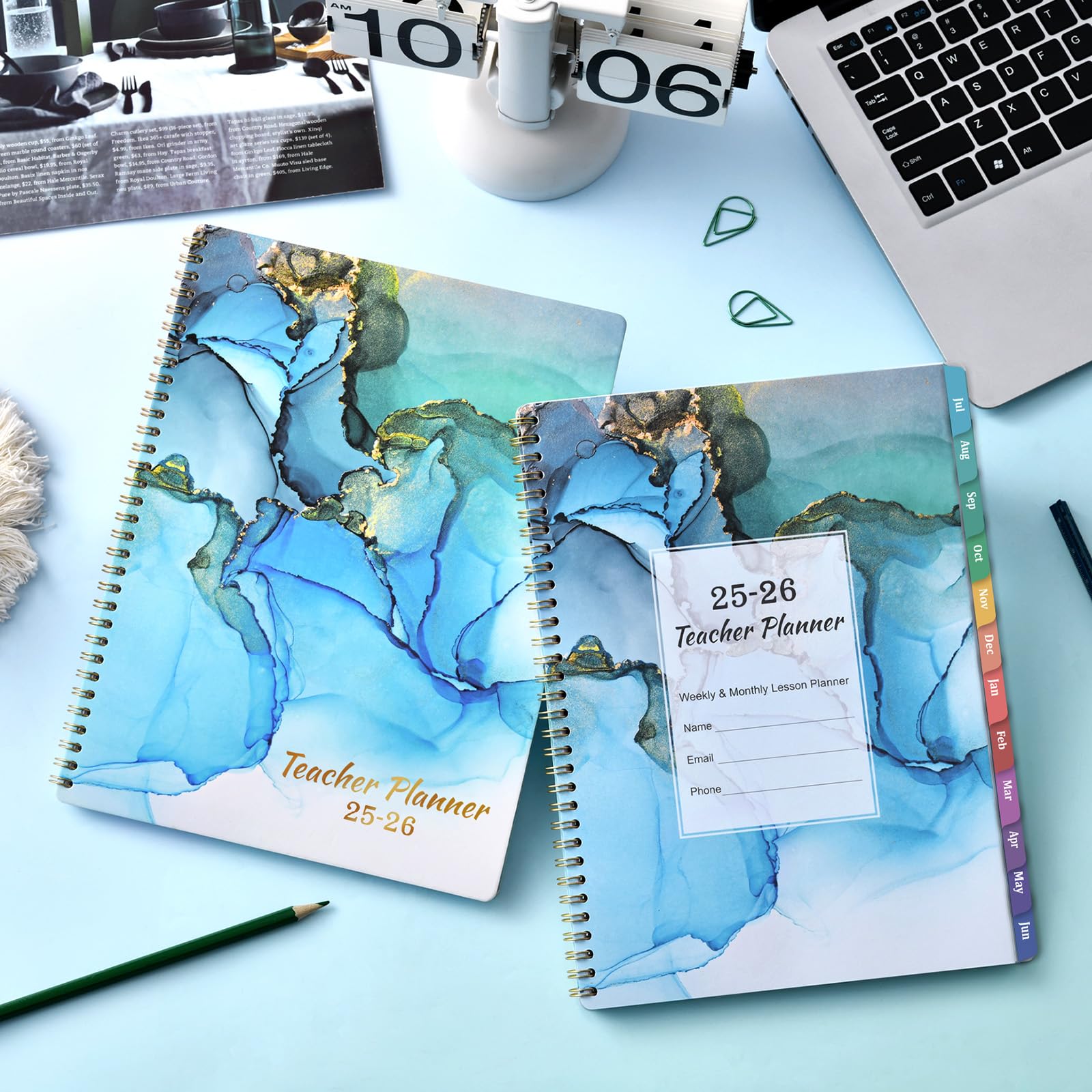 2025-2026 Teacher Planner - Academic Year Lesson Plan Book from July 2025 to June 2026, 11