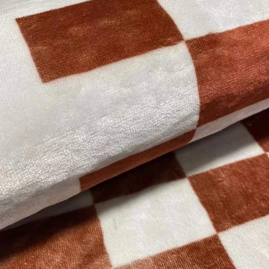 Vintage Green Checkered Washable Area Rug - 8x10 Low Pile Fluffy Faux Wool Carpet for Living Room, Bedroom, Dining Room | Perfect for Home Office, Playroom & Cozy Spaces