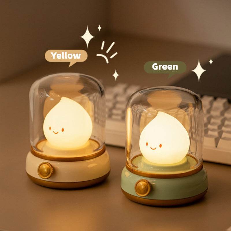 Flami: Adorable Kawaii Cozy Flame Lamp - Perfect for Bedroom Decor, Relaxation & Gift Giving