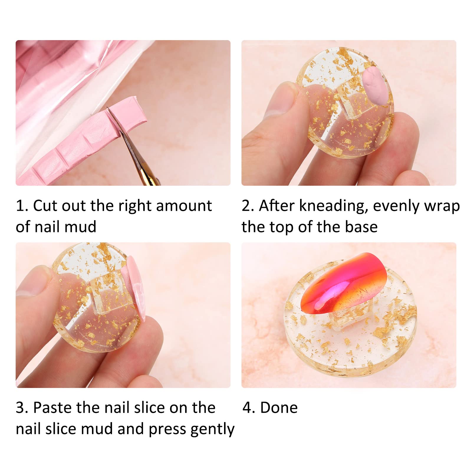 Heart-Shaped Multi-Function Nail Tip Holder Stand for Nail Technicians - Perfect for Salon, Home Manicure & Nail Art Practice