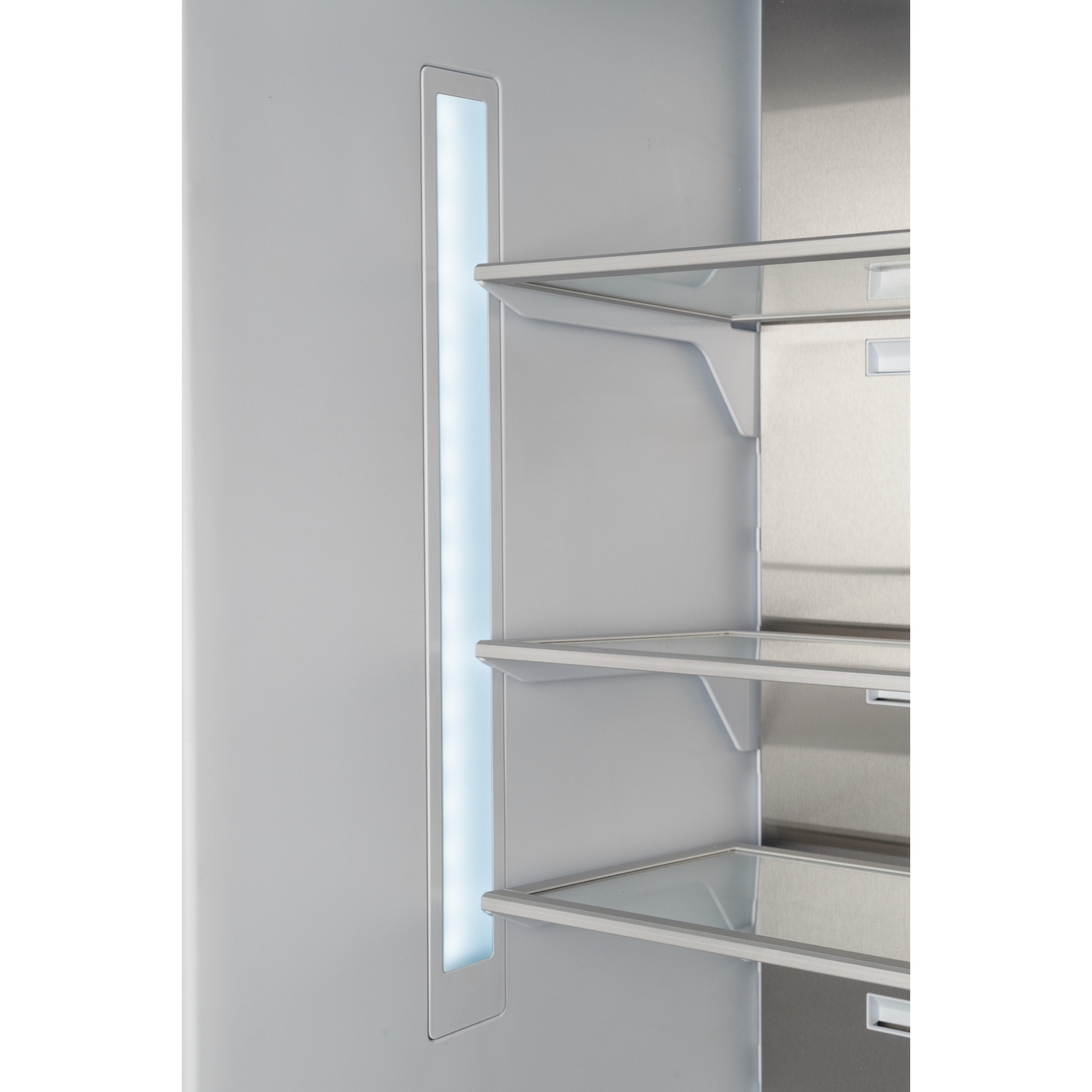 Bertazzoni 30 Inch Built-In All Refrigerator - 16.7 cu.ft Capacity, LED Interior Lighting, Stainless Steel (Model REF30RCBPNV) - Perfect for Modern Kitchens, Restaurants & Open-Concept Living Spaces
