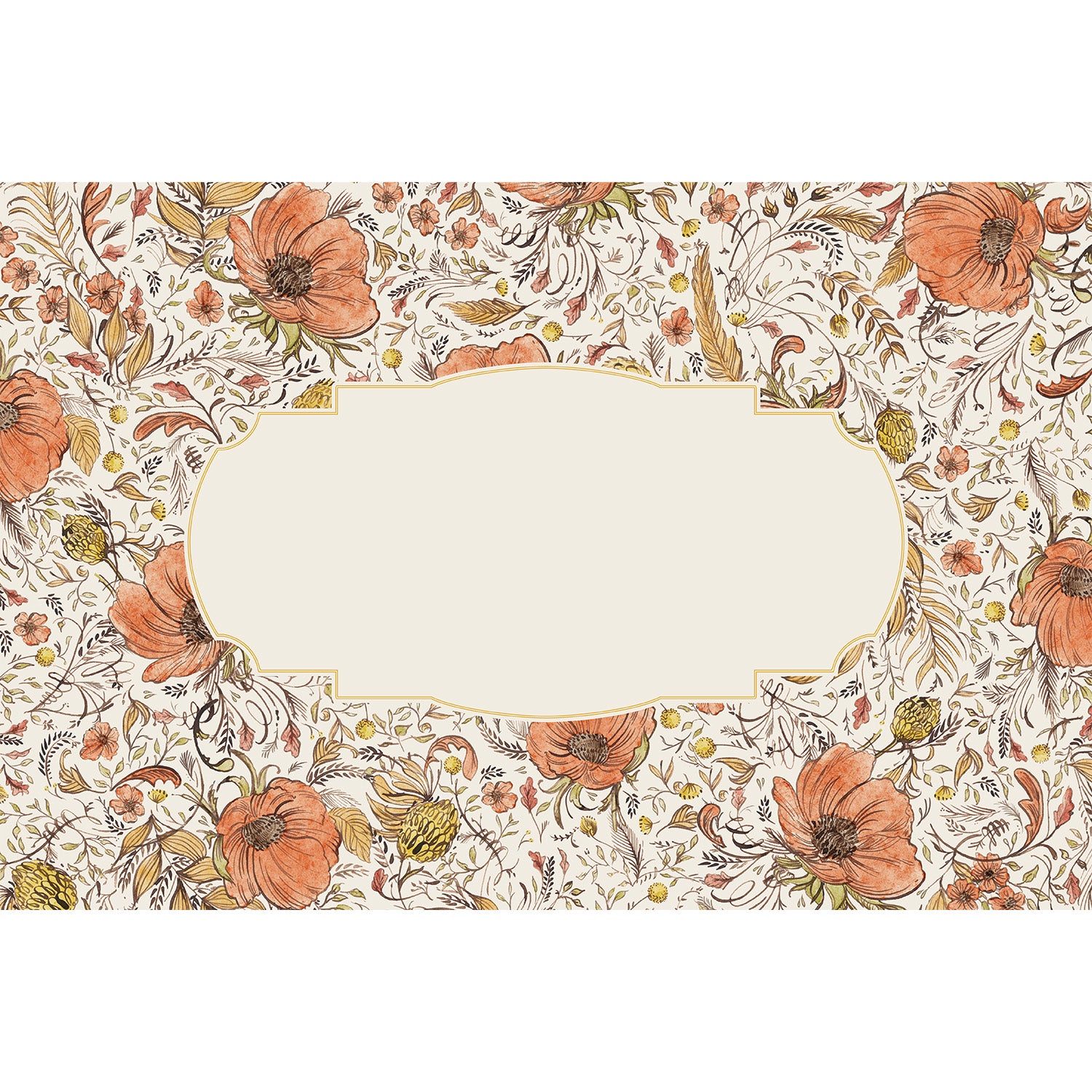 Custom Fall-Themed Placemat for Dining Table Decor - Perfect for Thanksgiving, Autumn Parties & Seasonal Home Decor