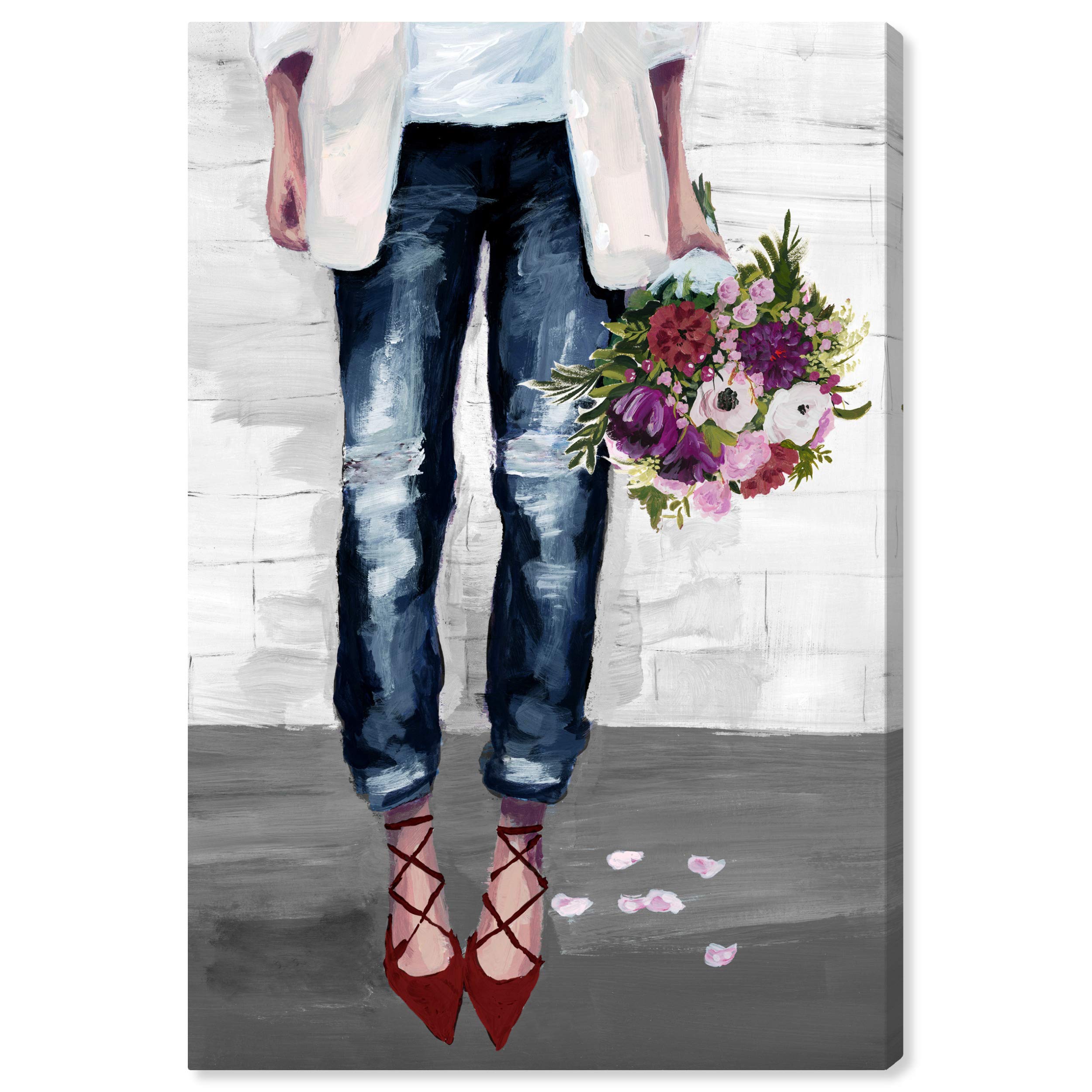 Oliver Gal Artist Co. Fashion & Glam Wall Art Canvas Prints - 'Fashion Blogger Fall' - Perfect for Home Decor, Office & Fashion Studio Wall Art