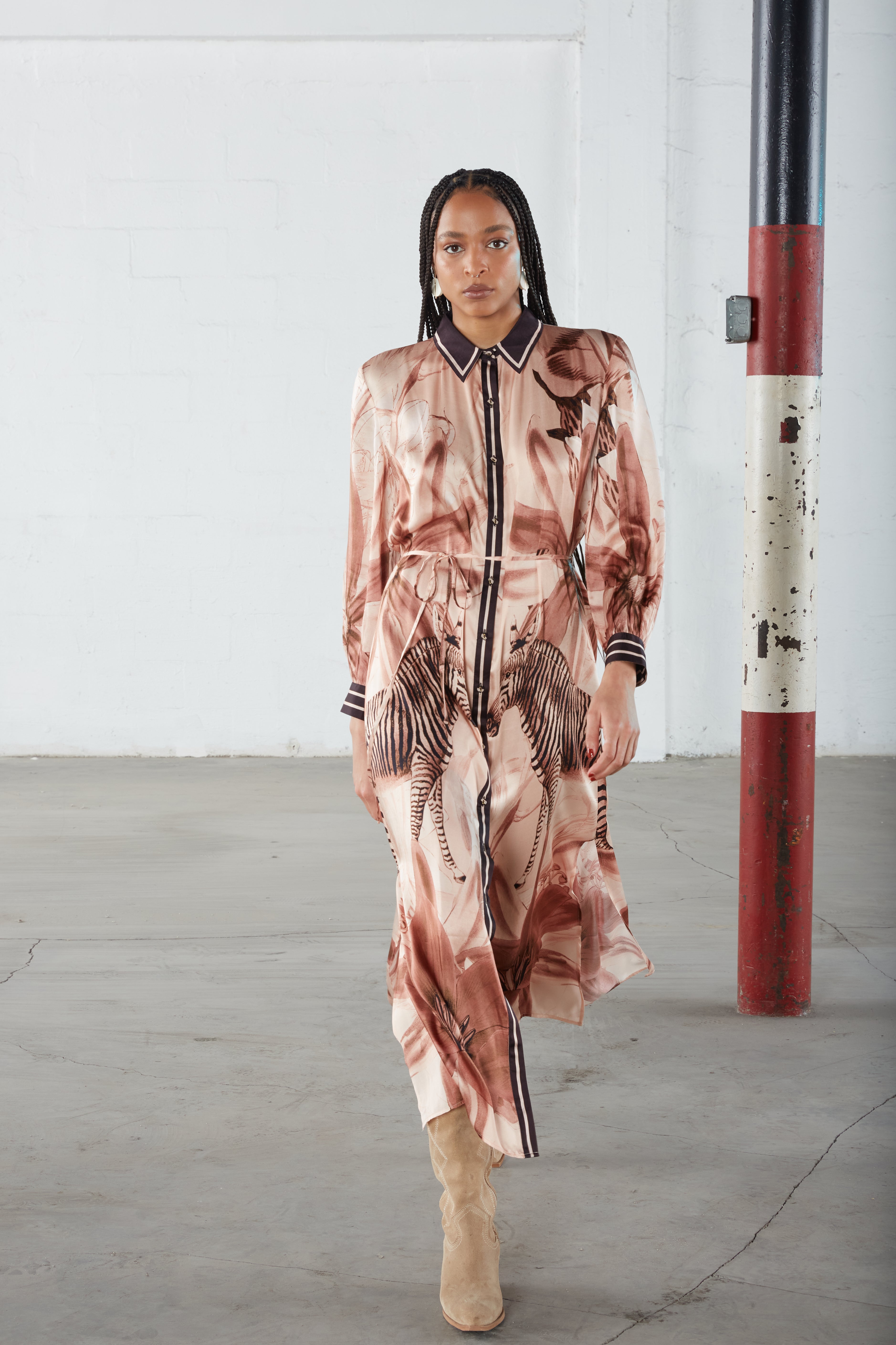Vic Dress 5 - Women's Elegant Floral Print Summer Dress with Pockets | Perfect for Beach Vacation, Date Night & Casual Outings