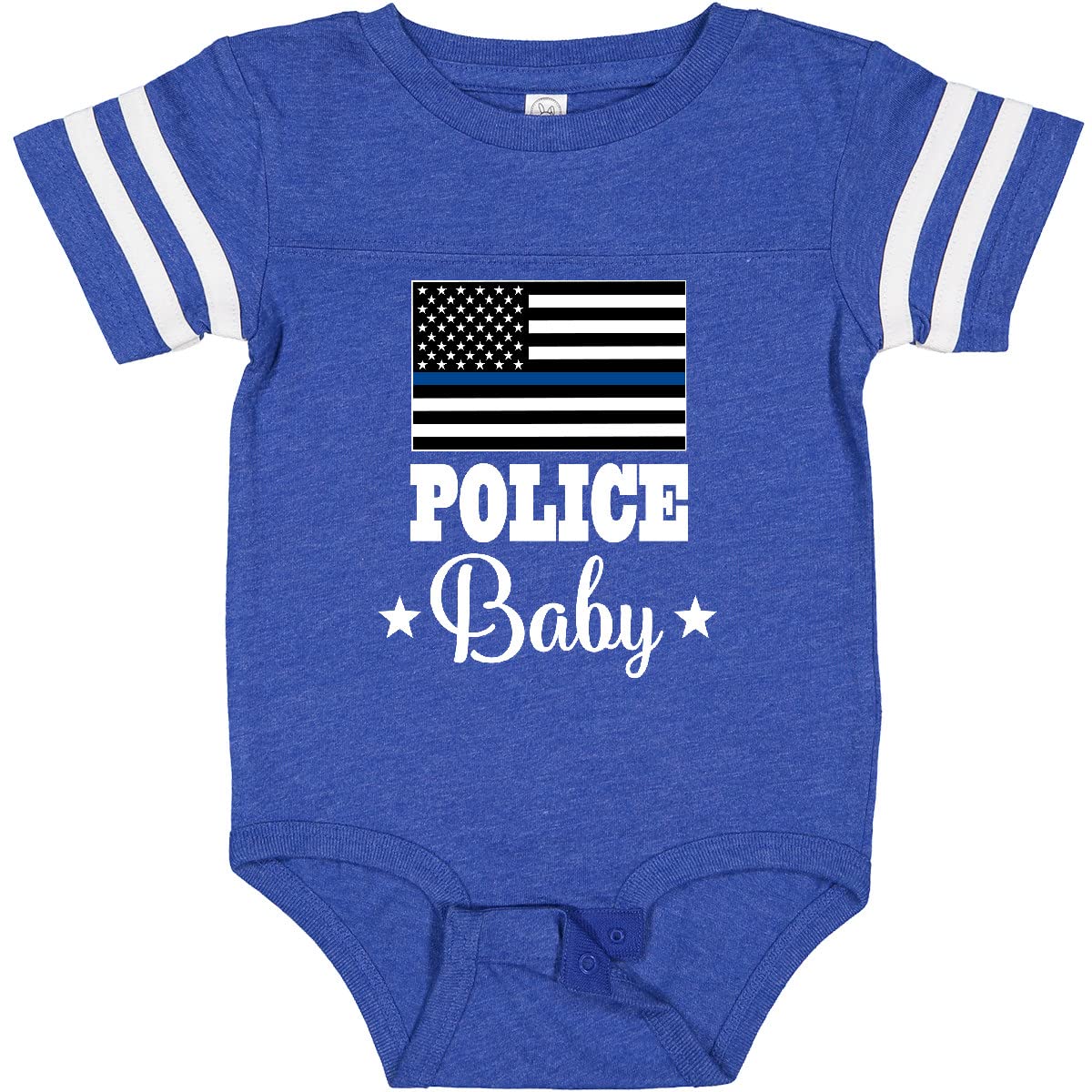Inktastic Police Baby Law Enforcement Baby Bodysuit - Cute Cop-Themed Onesie for Infants & Toddlers - Perfect for Dress Up, Halloween Costume & Police Appreciation Events