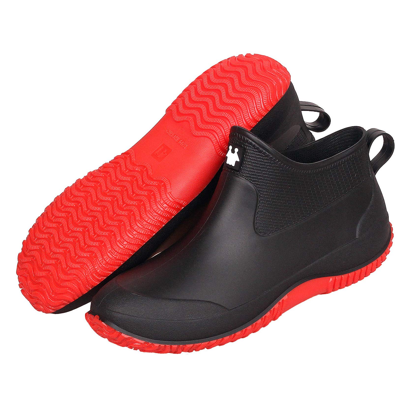 SMajong Waterproof Rain Boots for Women & Men - Anti-Slip Rubber Ankle Boots for Gardening, Car Washing & Outdoor Activities | Comfortable Rain Footwear for Wet Weather