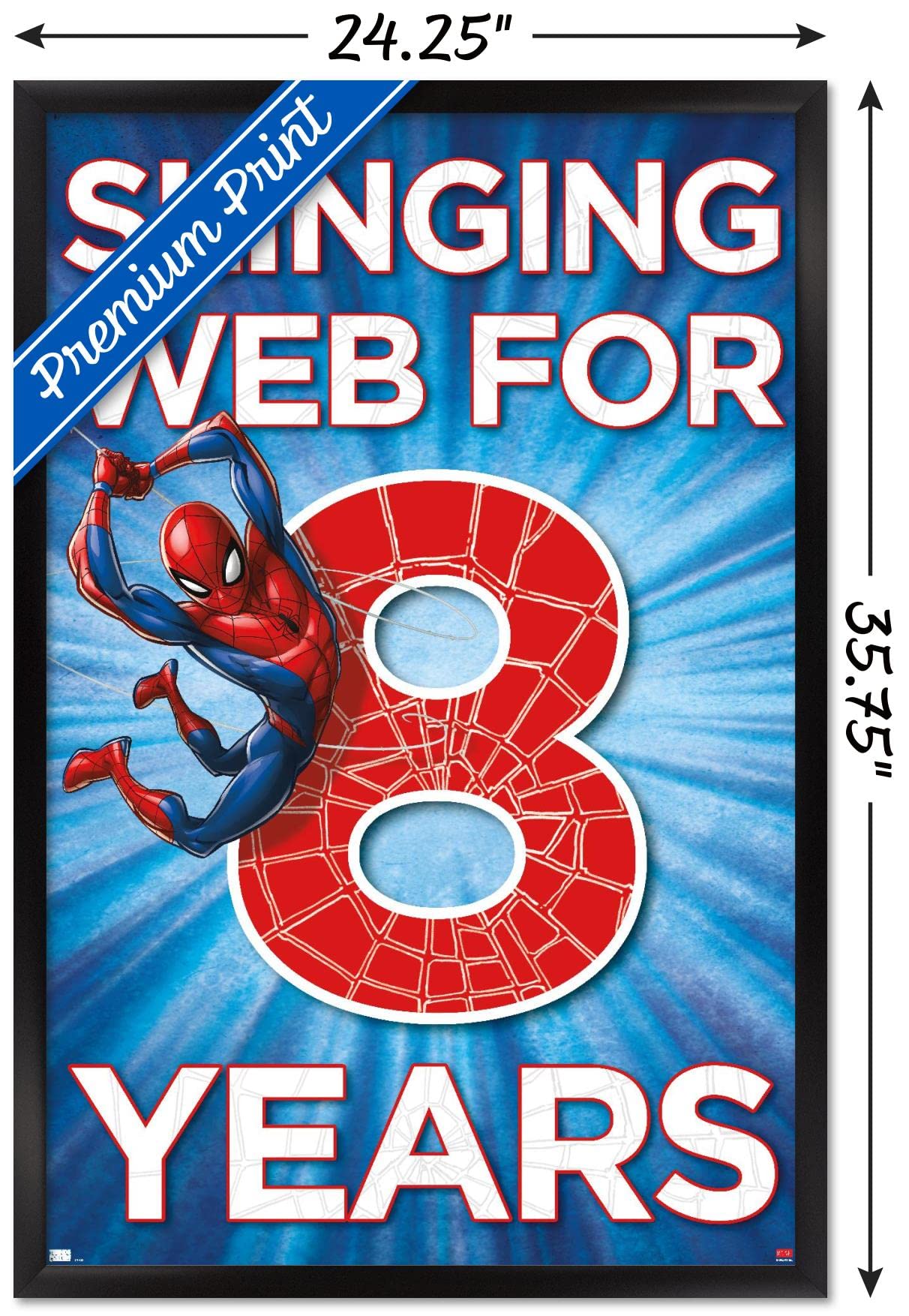 Trends International Marvel Spider-Man Happy 8th Birthday Wall Poster - 34