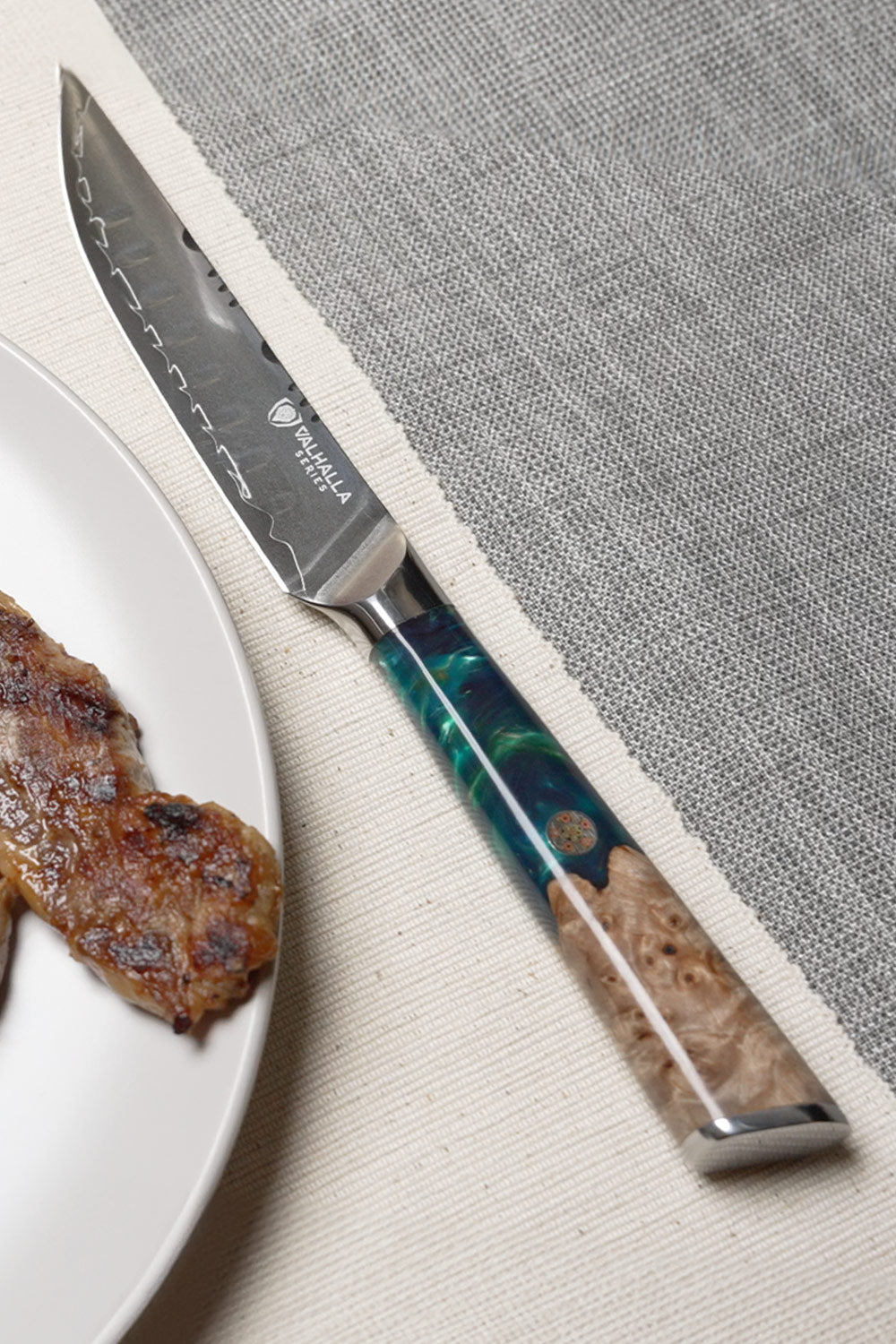 Dalstrong Valhalla Series 5-Piece Steak Knife Set - Ultra Sharp High Carbon Steel Blades for Perfect Steak Cutting - Ideal for Home Dining, BBQ Parties & Gourmet Cooking