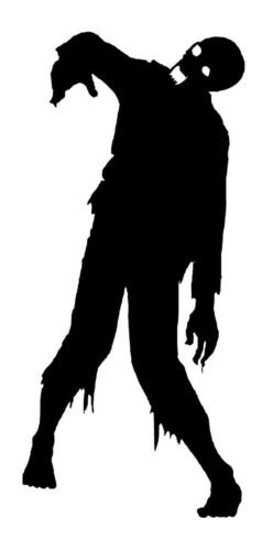 The Walking Dead Zombie Walker Car Window Decal Sticker - White Die-Cut Vinyl Bumper Sticker for Cars, Trucks, Laptops & More - Perfect for Halloween Decor, TV Show Fans & Horror Enthusiasts