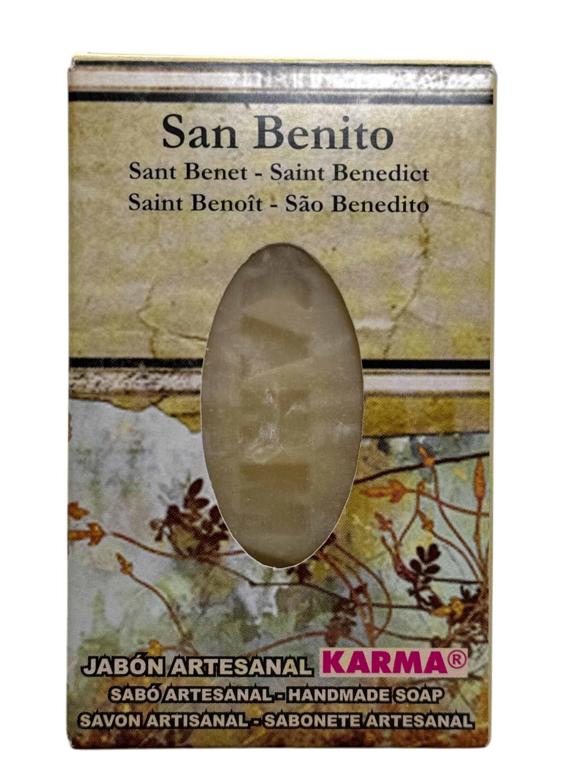 Esoteric Soap San Benito 100g - Natural Protection & Spiritual Cleansing Bar for Home, Travel & Ritual Use - Handmade Herbal Soap for Health & Wellness