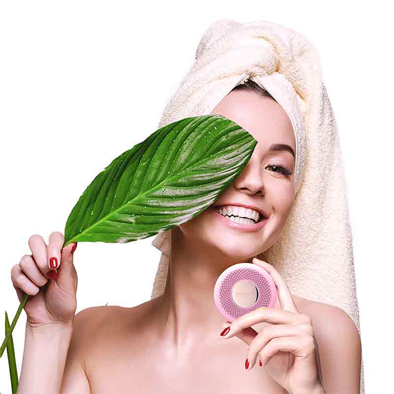 Foreo UFO Mini Facial Mask Device - Pearl Pink | At-Home Skincare for Glowing Skin | Perfect for Travel & Daily Use