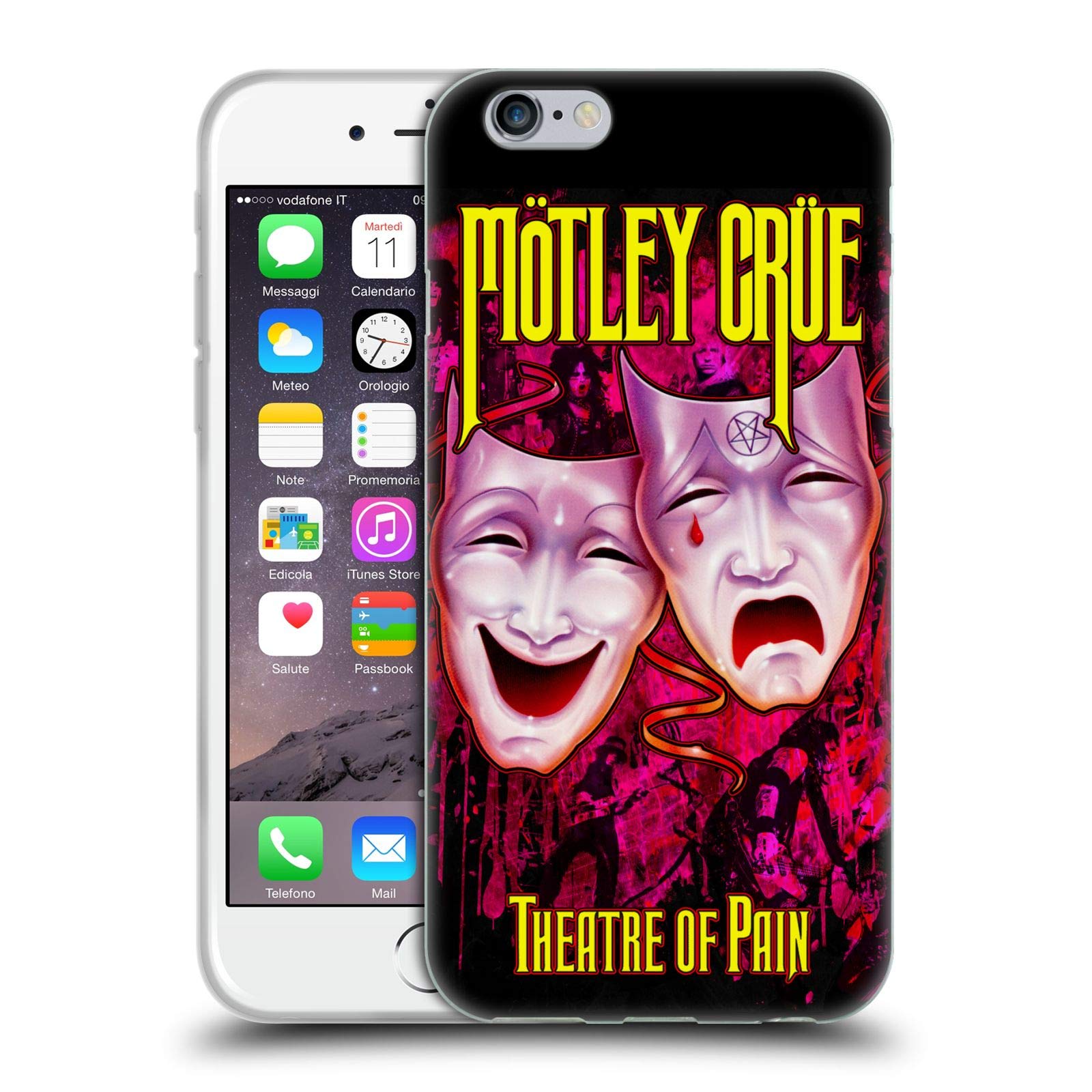 Officially Licensed Motley Crue Theater of Pain Soft Gel Phone Case for Apple iPhone 6/6s - Durable Protective Cover with Premium Artwork - Perfect for Concerts, Music Fans & Everyday Use