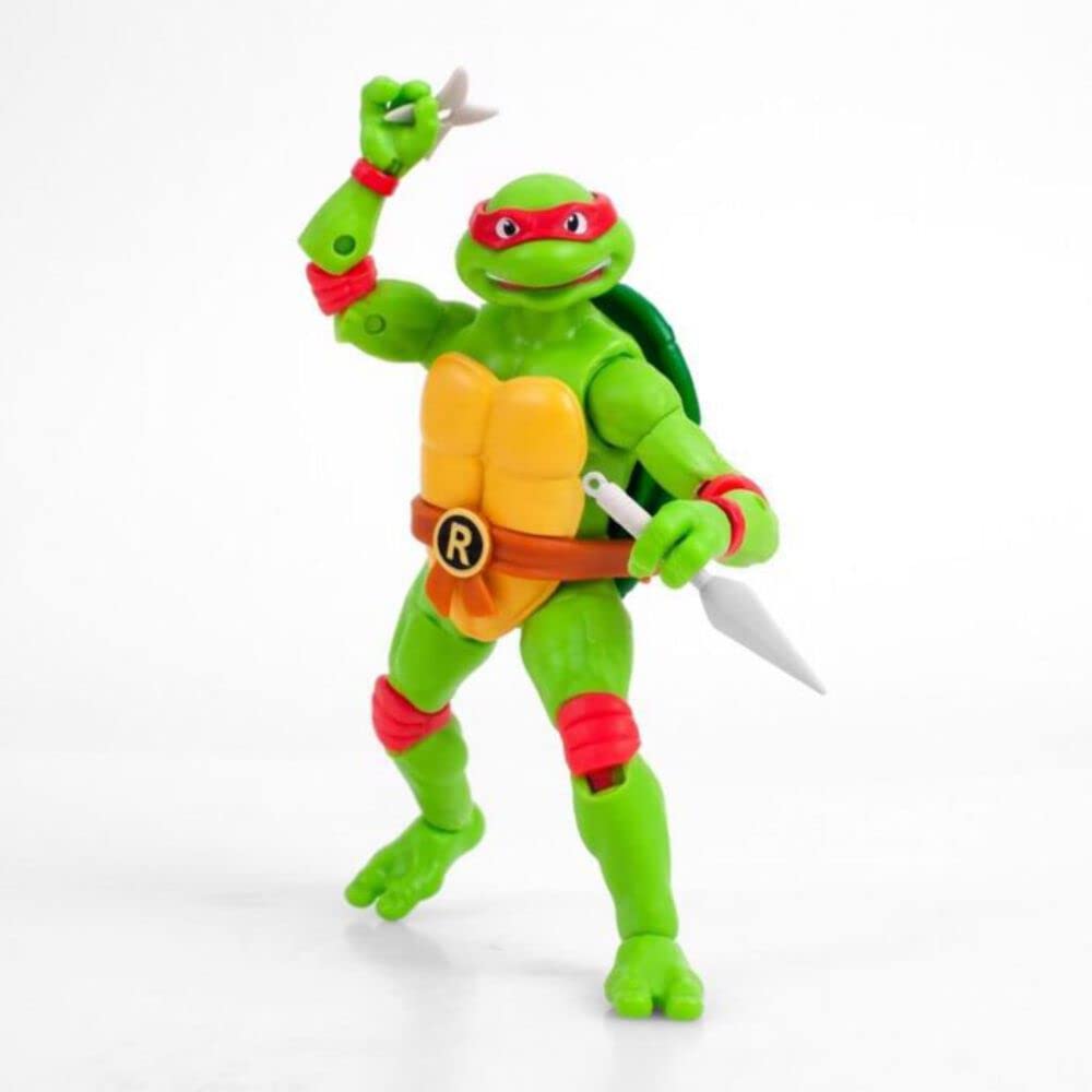 Loyal Subjects BST AXN Teenage Mutant Ninja Turtles Raphael 5-Inch Action Figure - Collectible TMNT Toy for Kids & Adults - Perfect for Display, Play & Gifts