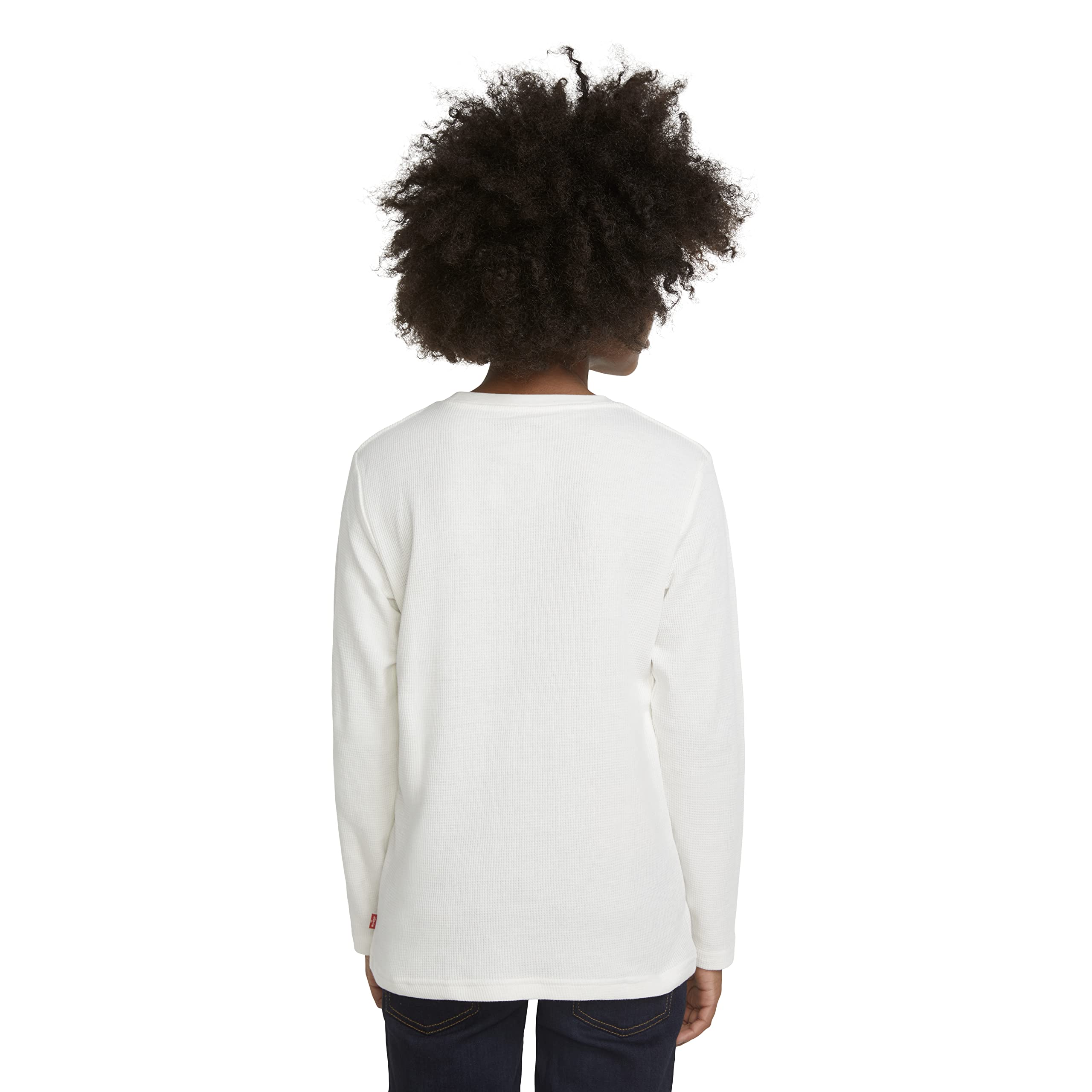 Levi's Boys' Long Sleeve Thermal Waffle Knit Shirt - Warm Winter Layering Top for Kids | School, Outdoor & Casual Wear