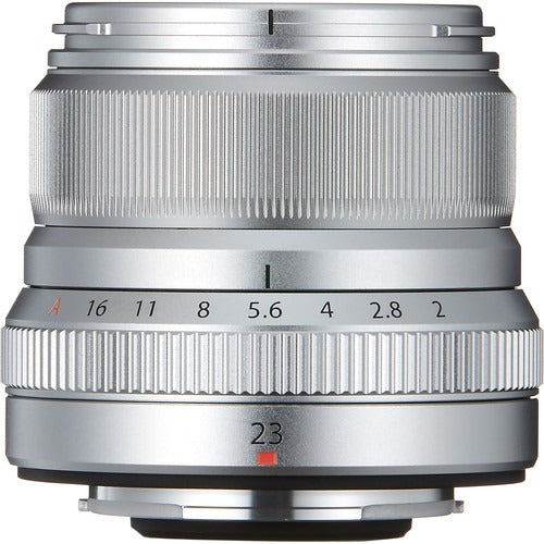 Fujifilm XF 23mm f/2 R WR Prime Lens - Weather Resistant Compact Lens for Fujifilm X-Mount Cameras (Silver) - Perfect for Street Photography, Travel & Everyday Shooting