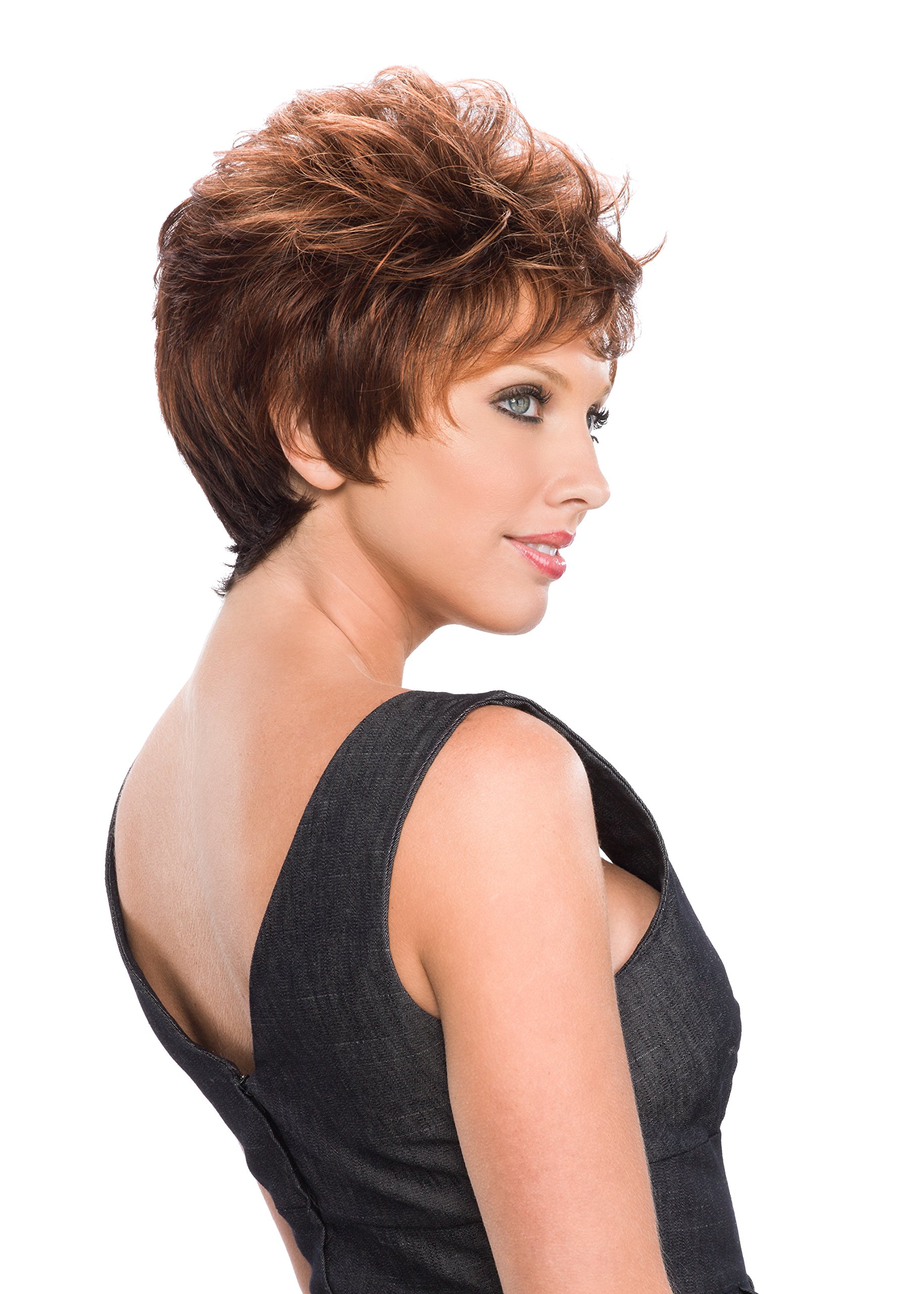 Stylish Women's Synthetic Pixie Wig with 12 Highlights - Perfect for Cosplay, Parties & Everyday Wear | 6-Inch Length