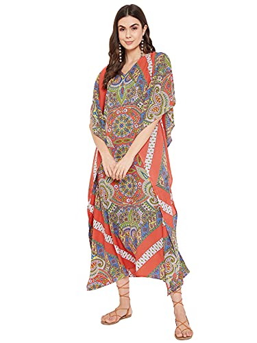 Multicolor One Size Maxi Caftan