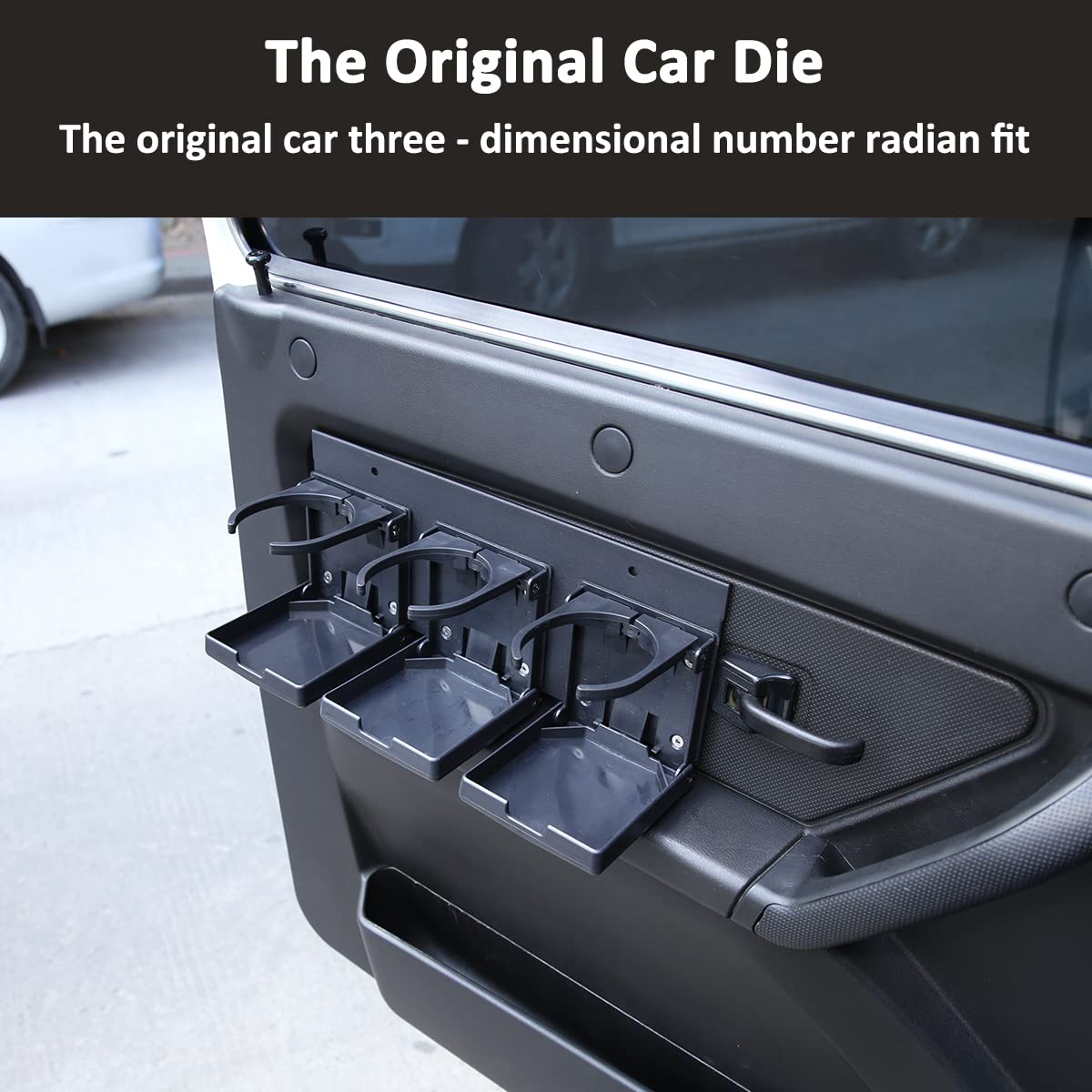 Adjustable Folding Car Cup Holder for Lada NIVA - Black Universal Door Drink Holder for Soda Cans, Water Bottles & Coffee | Perfect for Road Trips, Commuting & Travel Accessories