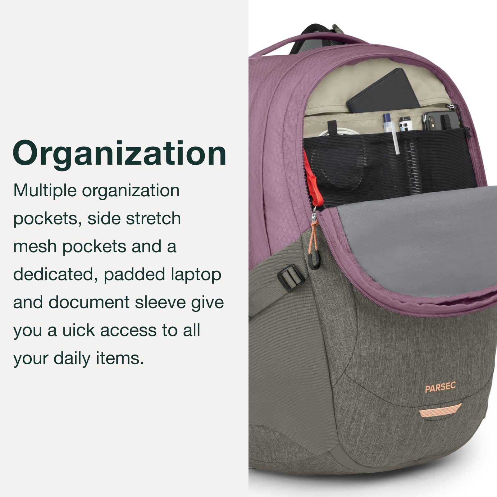 Osprey Parsec 26L Laptop Backpack for Men & Women - Lightweight Travel & Commuter Daypack with Laptop Sleeve (Fits 15