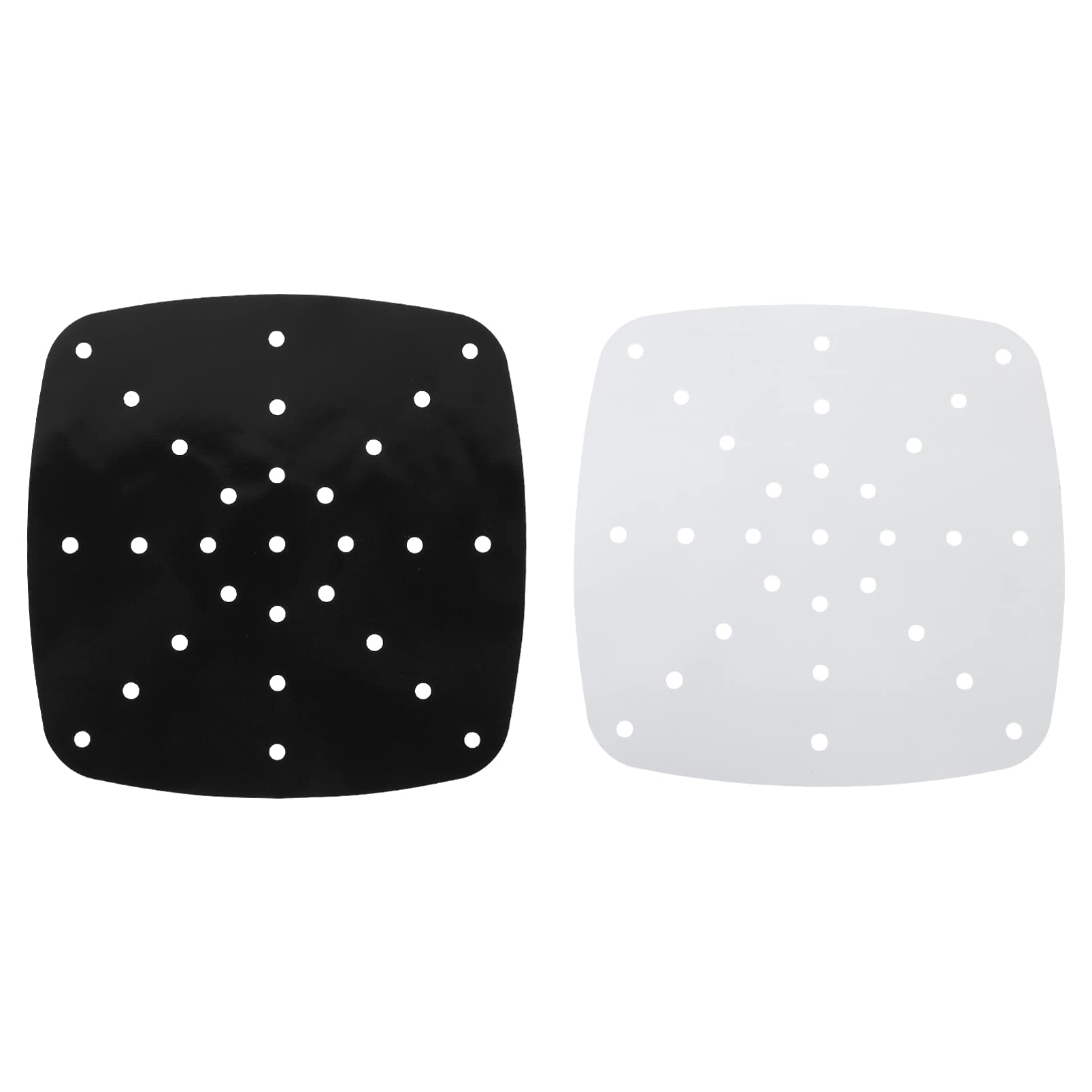 HEMOTON 2-Pack Reusable 8.5 Inch Square Air Fryer Liners - Non-Stick Basket Accessories for Healthy Cooking | Perfect for Chicken Wings, French Fries & Vegetables