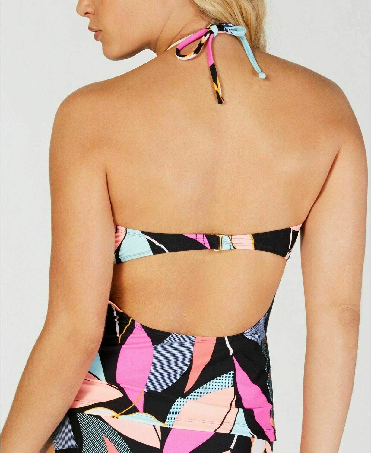 Juniors Printed Halter Tankini Top for Girls - Small Size | Stylish Swimwear for Beach, Pool & Summer Vacations