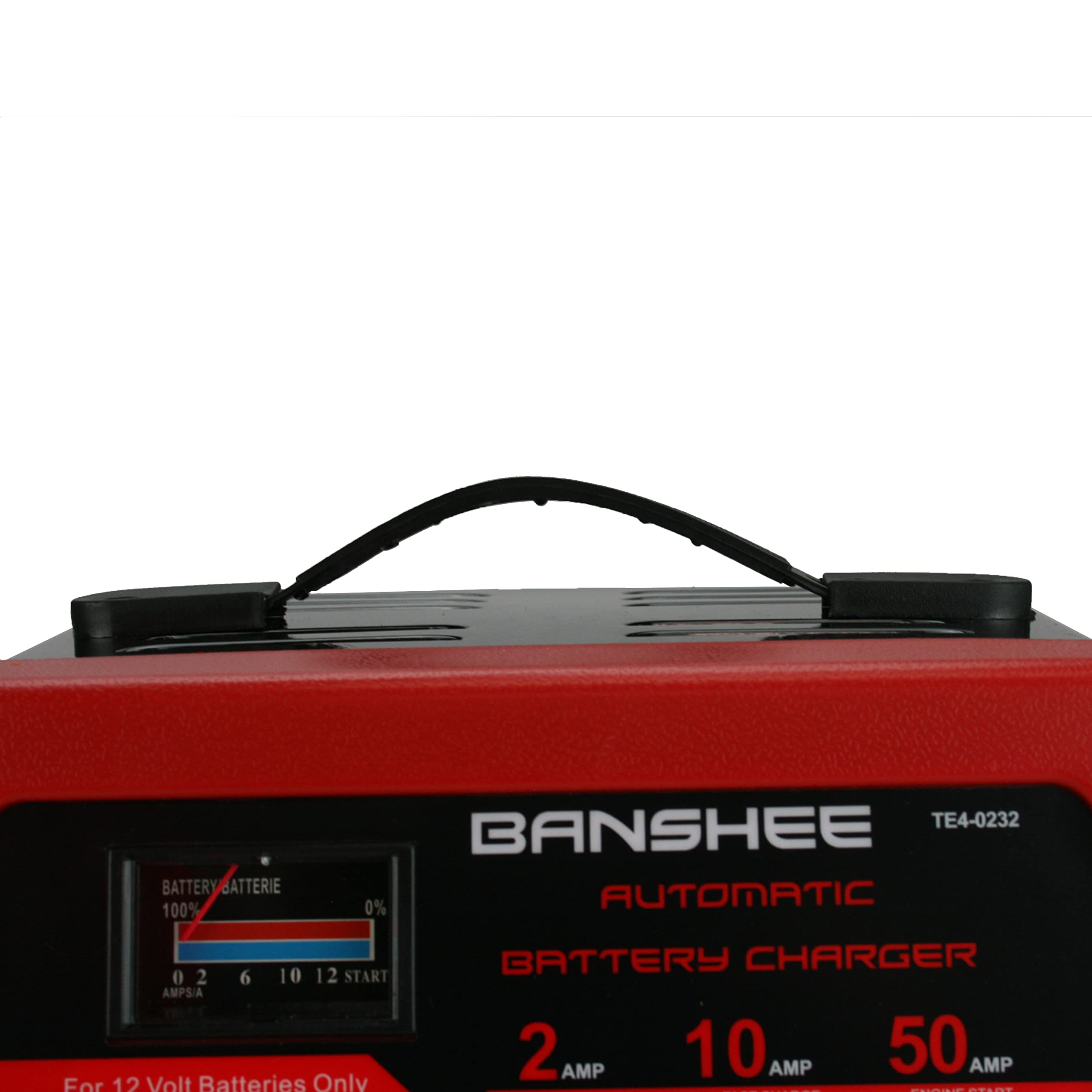 12V Deep Cycle Battery Charger - 2A/10A/50A Fast Charging for Marine, RV & Solar Power Systems - Smart Charging with Multiple Protection Features