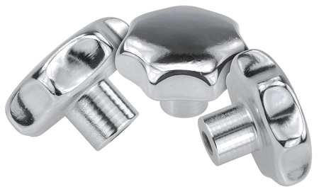 6-Pack Hand Knob with Through Hole - Durable Cabinet & Furniture Hardware for Easy Adjustments and Repairs