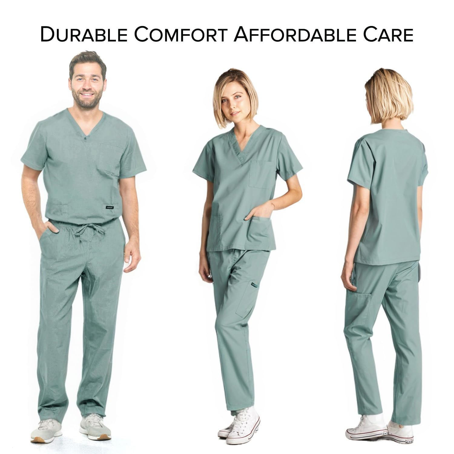 **Dagacci Unisex Medical Scrubs Pants for Women & Men – Comfortable & Durable Healthcare Uniform for Nurses, Doctors & Medical Professionals – Perfect for Hospitals, Clinics & Work Shifts**