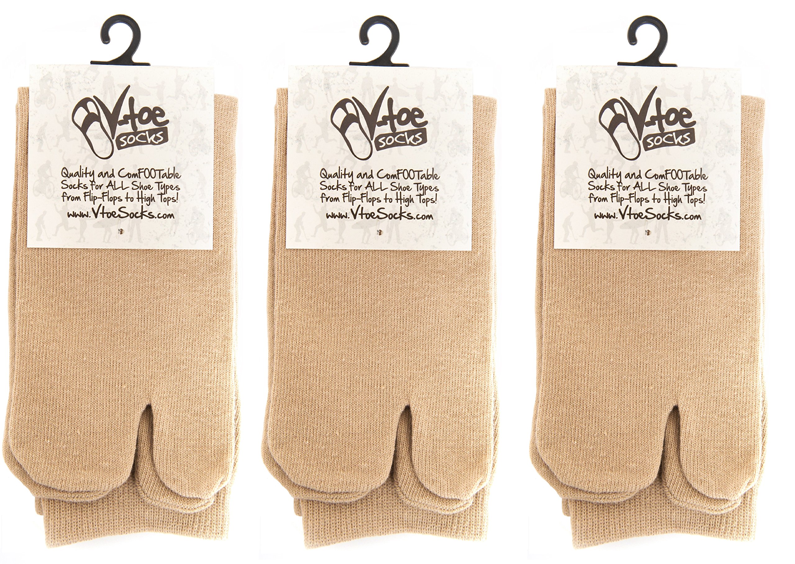 Premium V-Toe Split Toe Flip-Flop Socks for Men & Women - Soft Cotton Blend Tabi Socks with Japanese Toe Separation Design - Ideal for Yoga, Martial Arts, and Home Relaxation