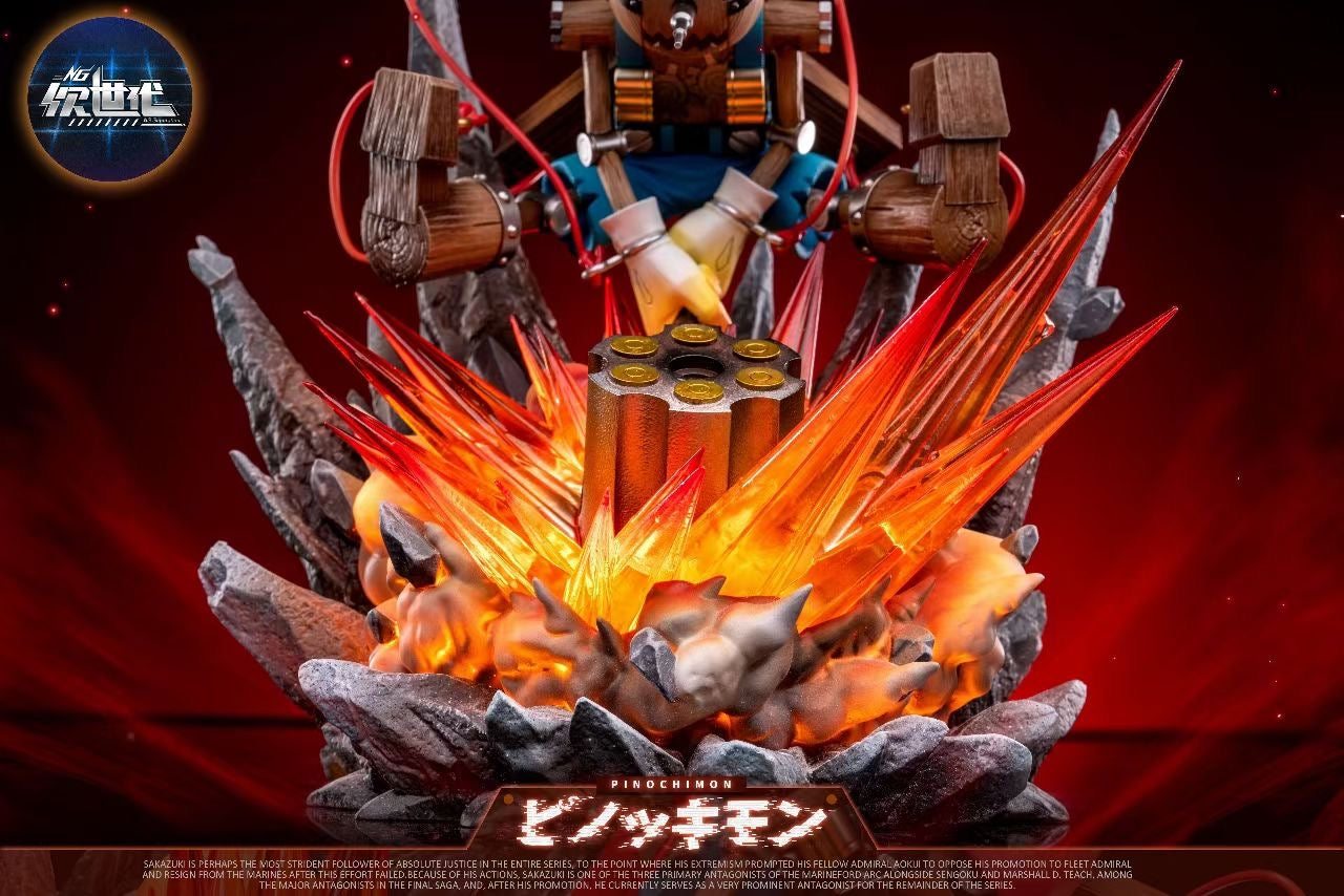 NG Studio Pinochimon Wooden Puppet Monster Toy - Collectible Action Figure for Anime Fans, Perfect for Display, Gifts, and Cosplay Props