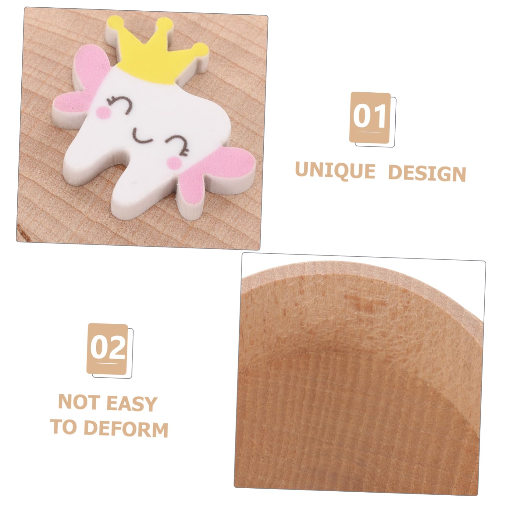 CIMAXIC Wooden Baby Tooth Keepsake Box - First Tooth Holder, Kids Tooth Storage Case, Baby Teeth Organizer for Boys & Girls - Perfect for Baby Shower Gifts & Childhood Memory Preservation